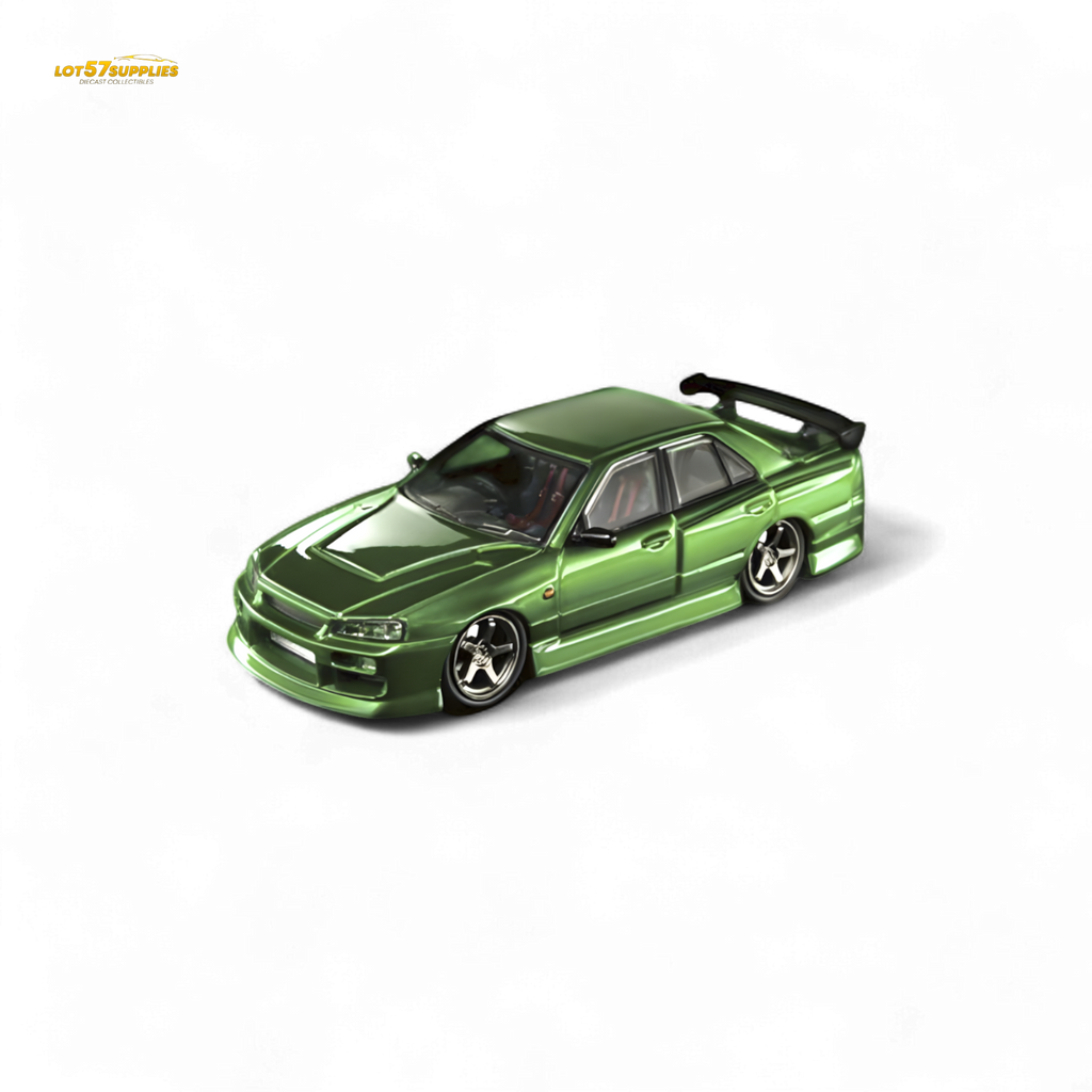 Mortal ER34 Skyline Uras Transparent Metallic Green 1:64