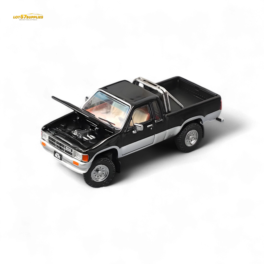 GCD Toyota Hilux SR5 Black Silver 1:64