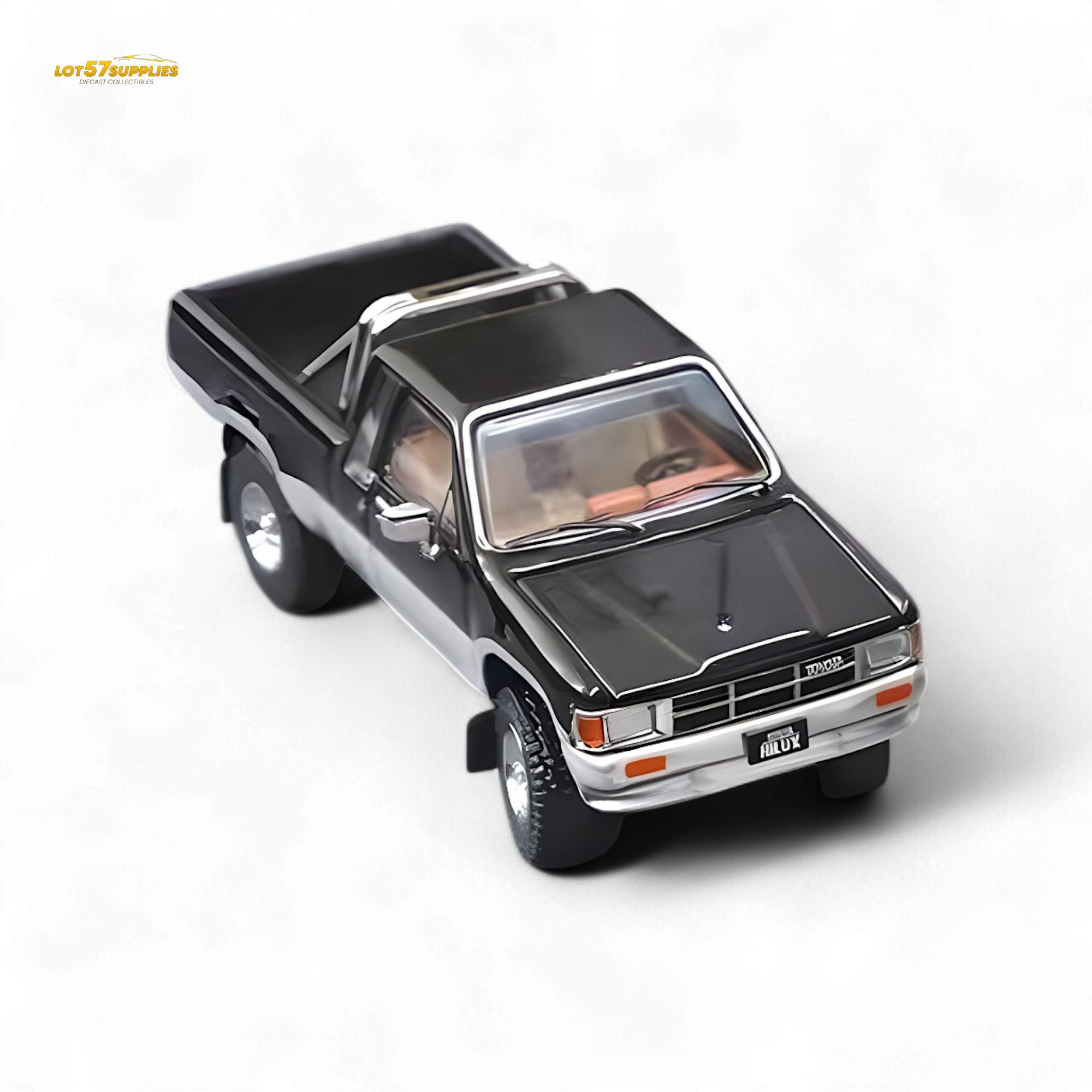 GCD Toyota Hilux SR5 Black Silver 1:64