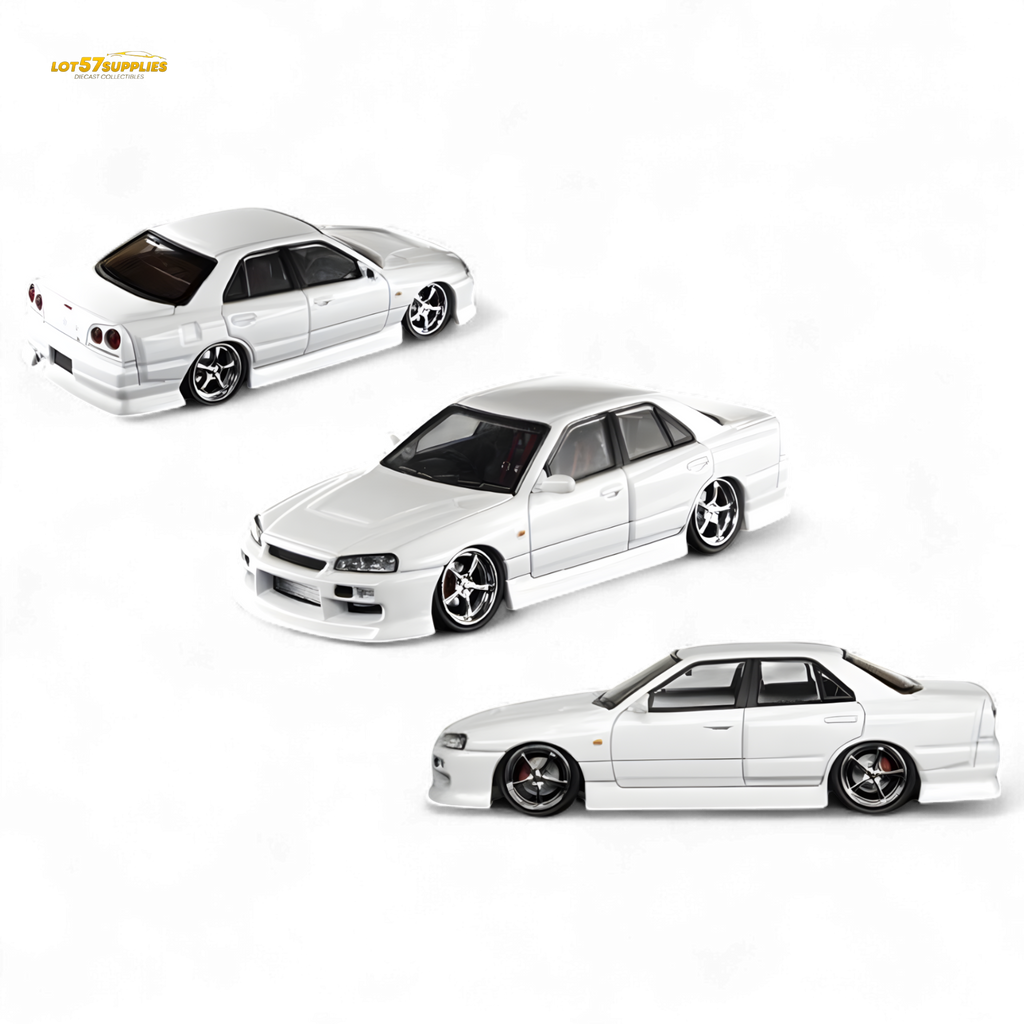 Mortal Nissan ER34 Skyline Uras Pearl White 1:64