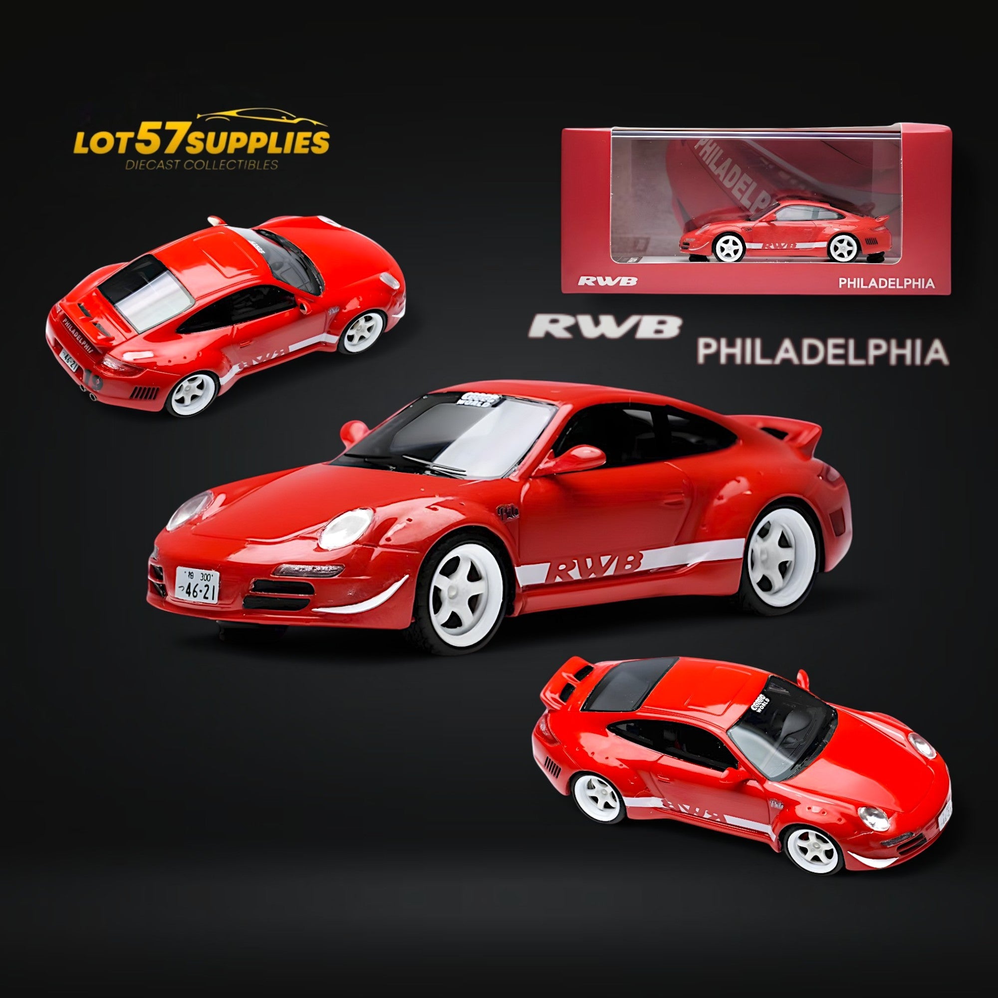 RWB Porsche 997 Racing Style 1:64