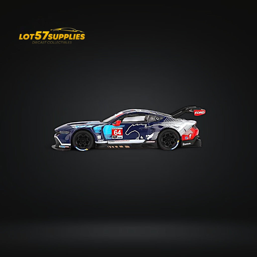 Mini GT Ford Mustang GT3 #64 Ford Multimatic Motorsports 2024 IMSA Daytona 24 Hrs 1:64