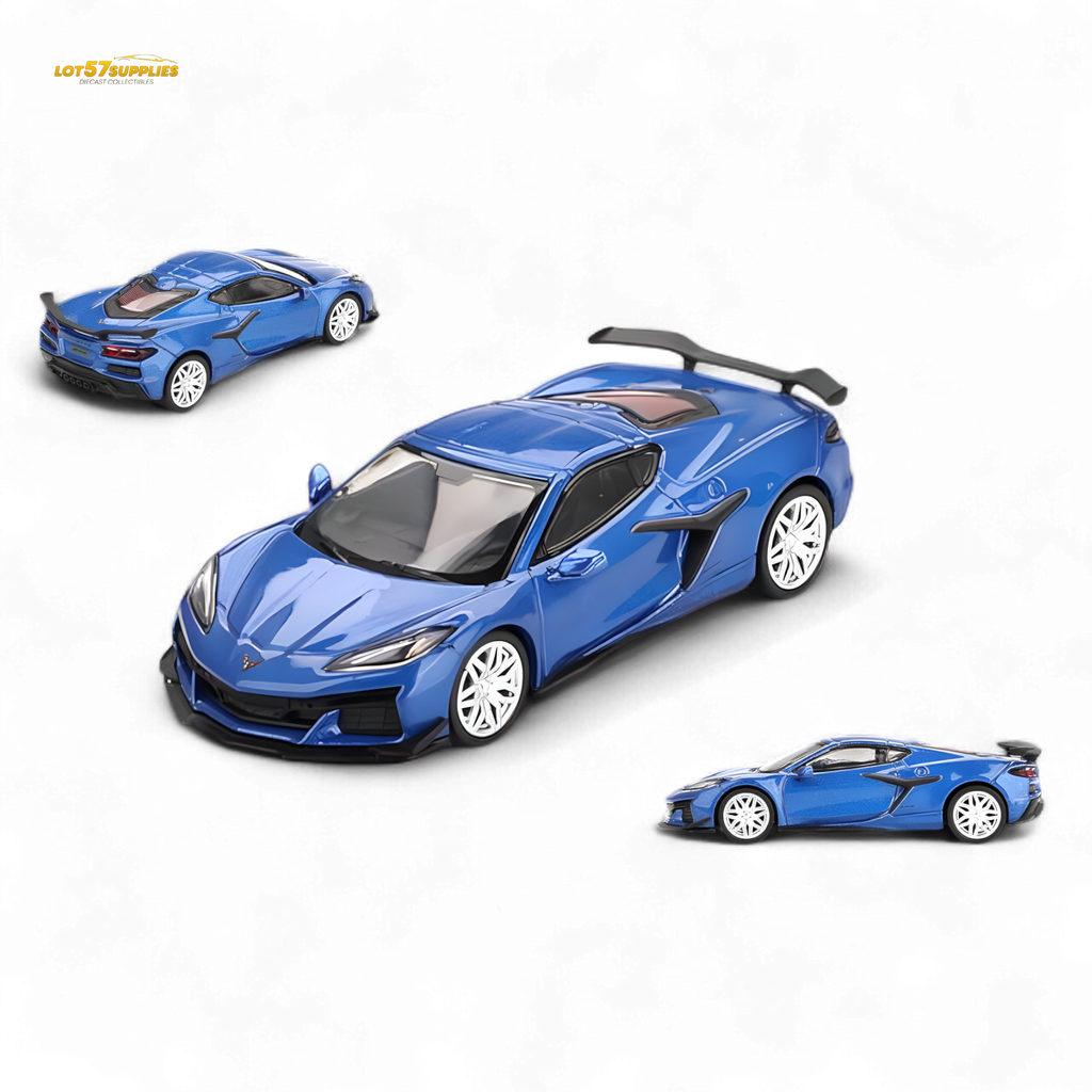 Mini GT Chevrolet Corvette Z06 2023 Elkhart Lake Blue 1:64