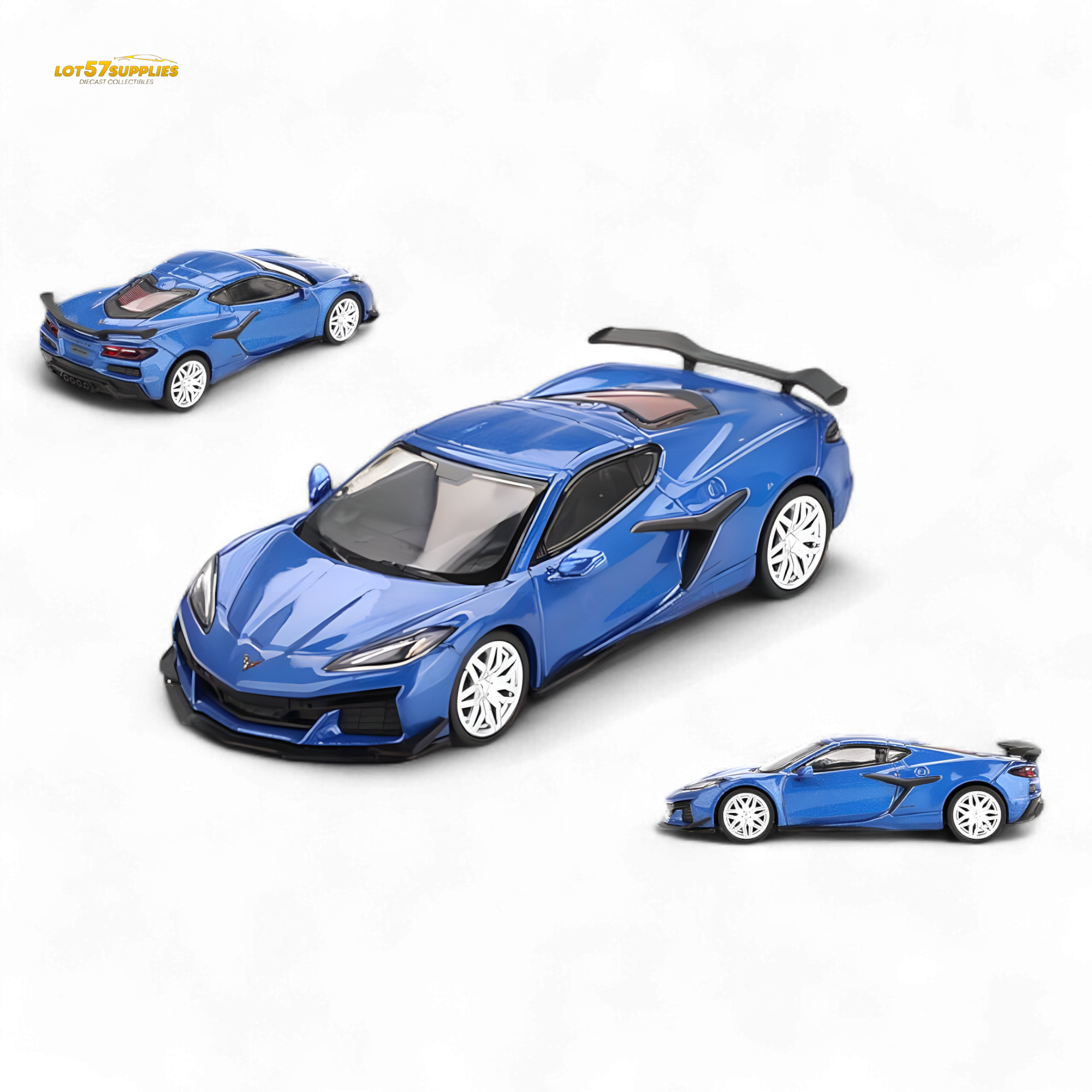 Mini GT Chevrolet Corvette Z06 2023 Elkhart Lake Blue 1:64