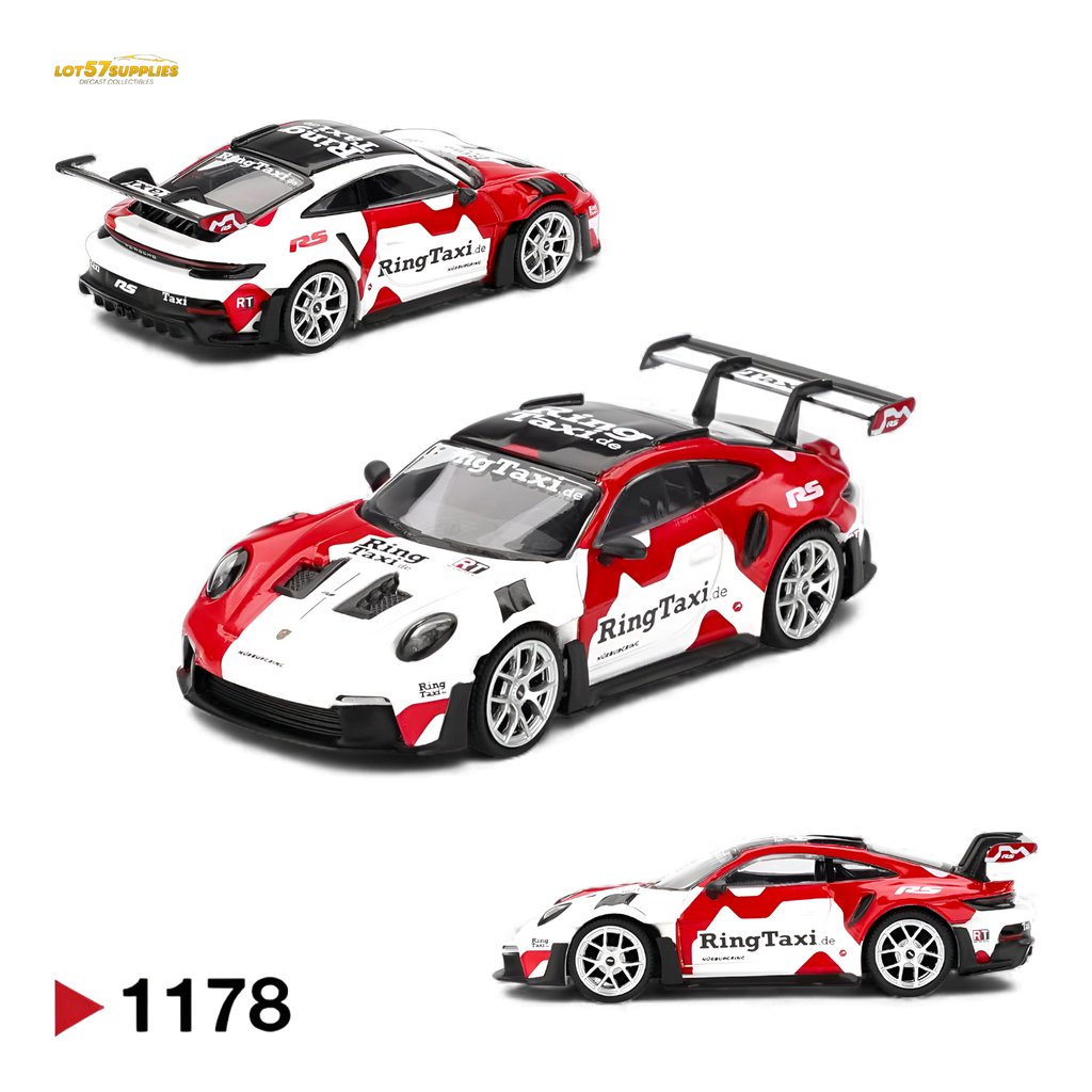 (Pre-Order) Mini GT Porsche 911 GT3 RS Weissach RingTaxi 1:64