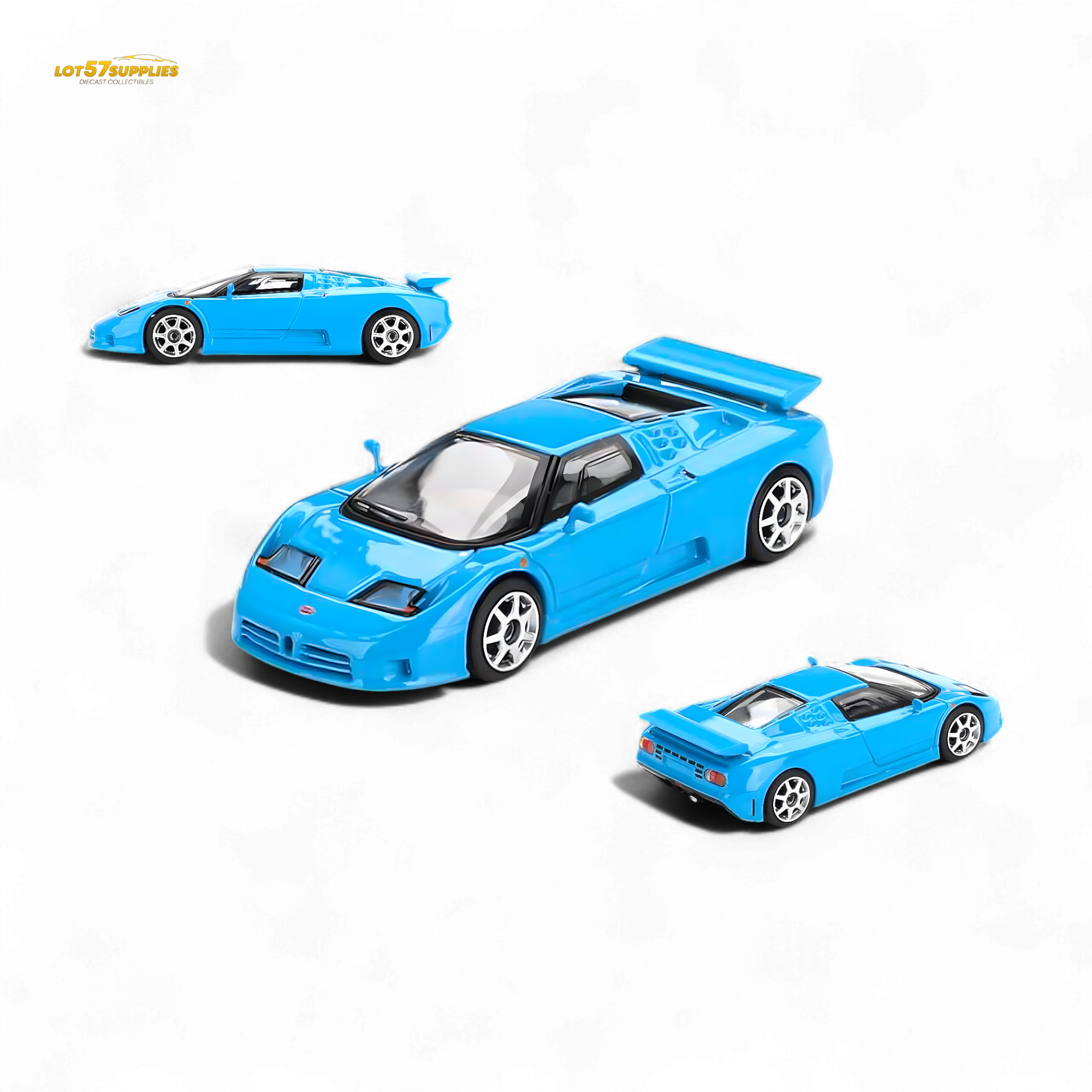 Mini GT Bugatti EB110 Super Sport Blu Bugatti #890 1:64