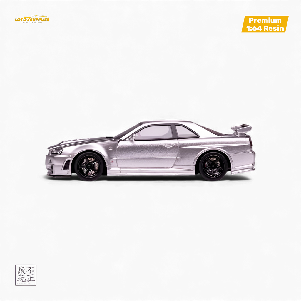 Cars' Lounge Nissan Skyline GT-R R34 NISMO Z-TUNE Silver 1:64