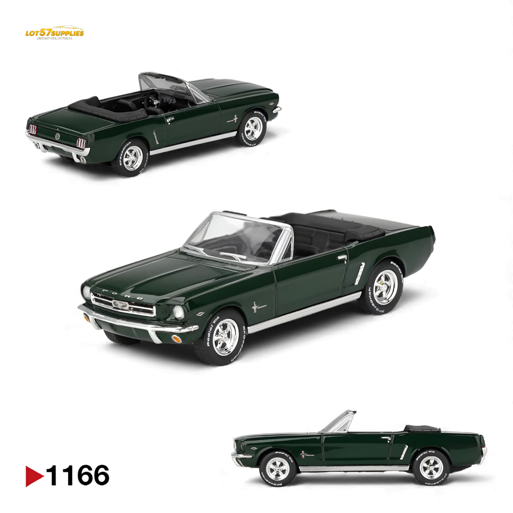 Mini GT Ford Mustang Convertible Highland Green 1:64