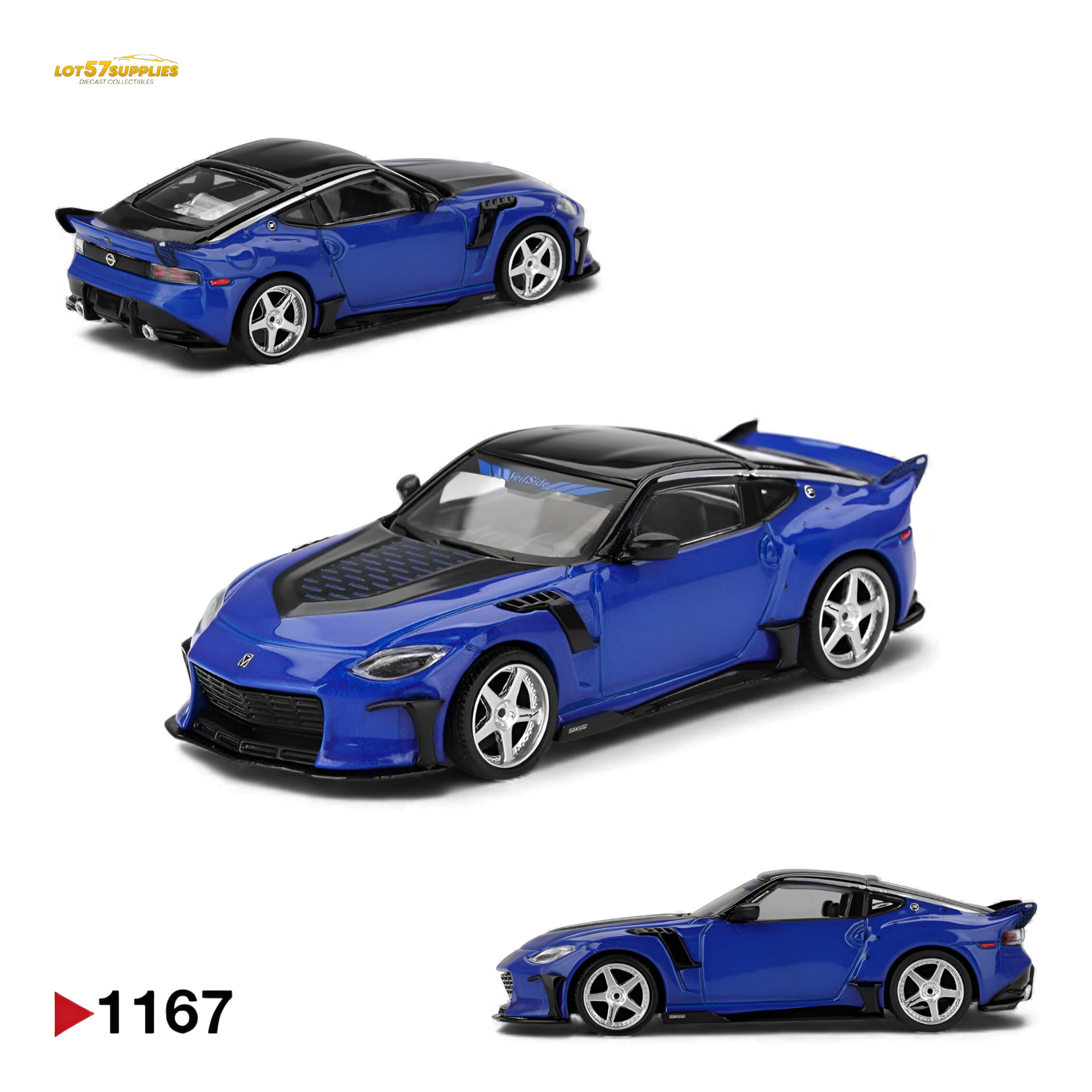 Mini GT Nissan Z VeilSide FFZ400 Seiran Blue 1:64