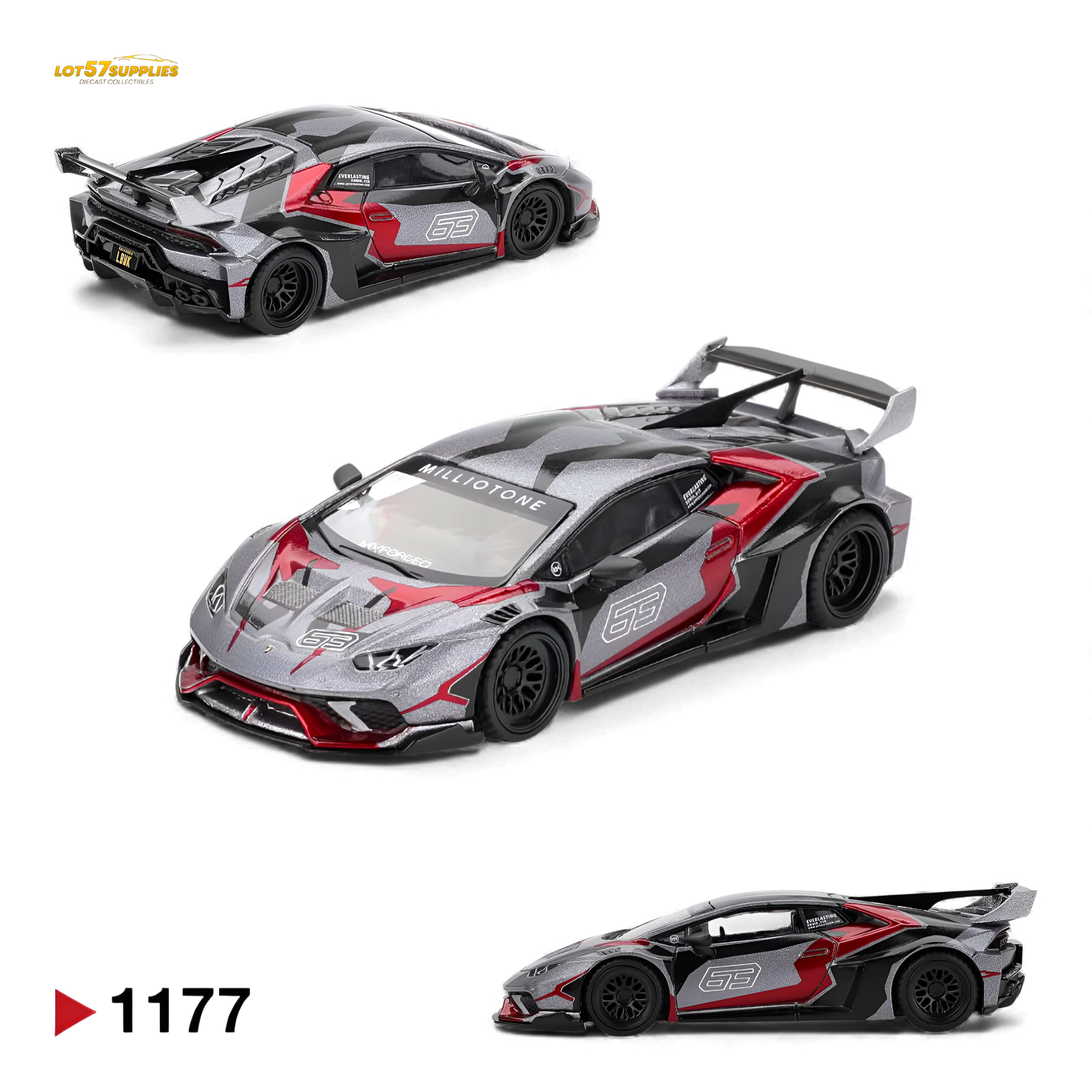 Mini GT LB Works Lamborghini Huracan GT RONIN 1:64