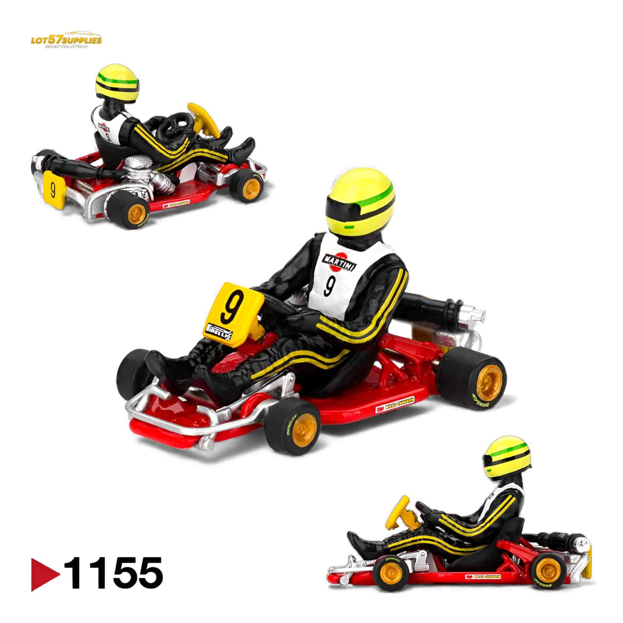 (Pre-Order) Mini GT Senna Kart Formula K #9 1:64