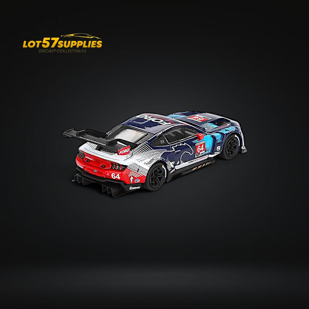 Mini GT Ford Mustang GT3 #64 Ford Multimatic Motorsports 2024 IMSA Daytona 24 Hrs 1:64