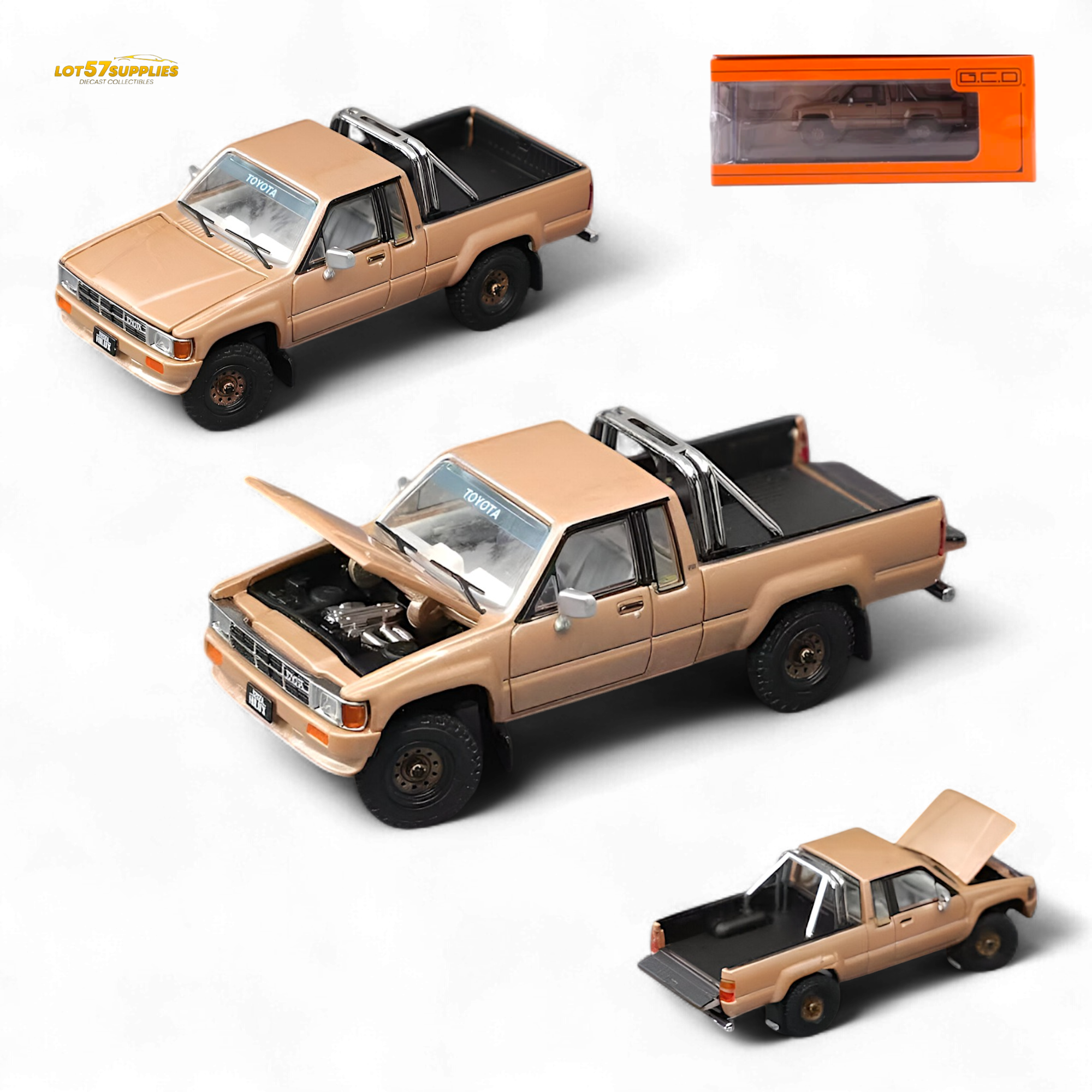 GCD Toyota Hilux SR5 Gold 1:64