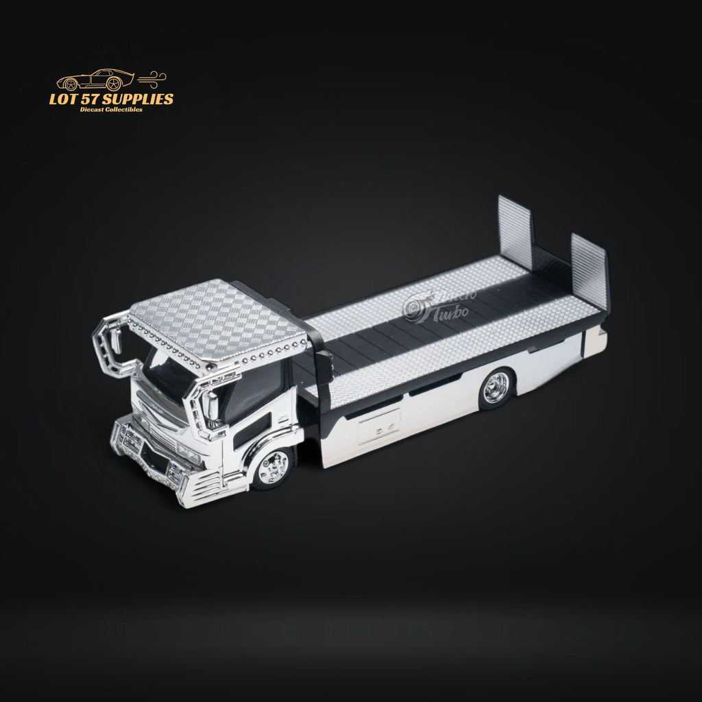 MicroTurbo Dekotora Flatbed Tow Truck 1:64