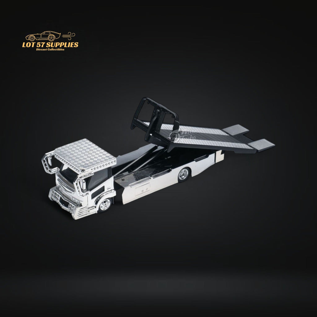 MicroTurbo Dekotora Flatbed Tow Truck 1:64