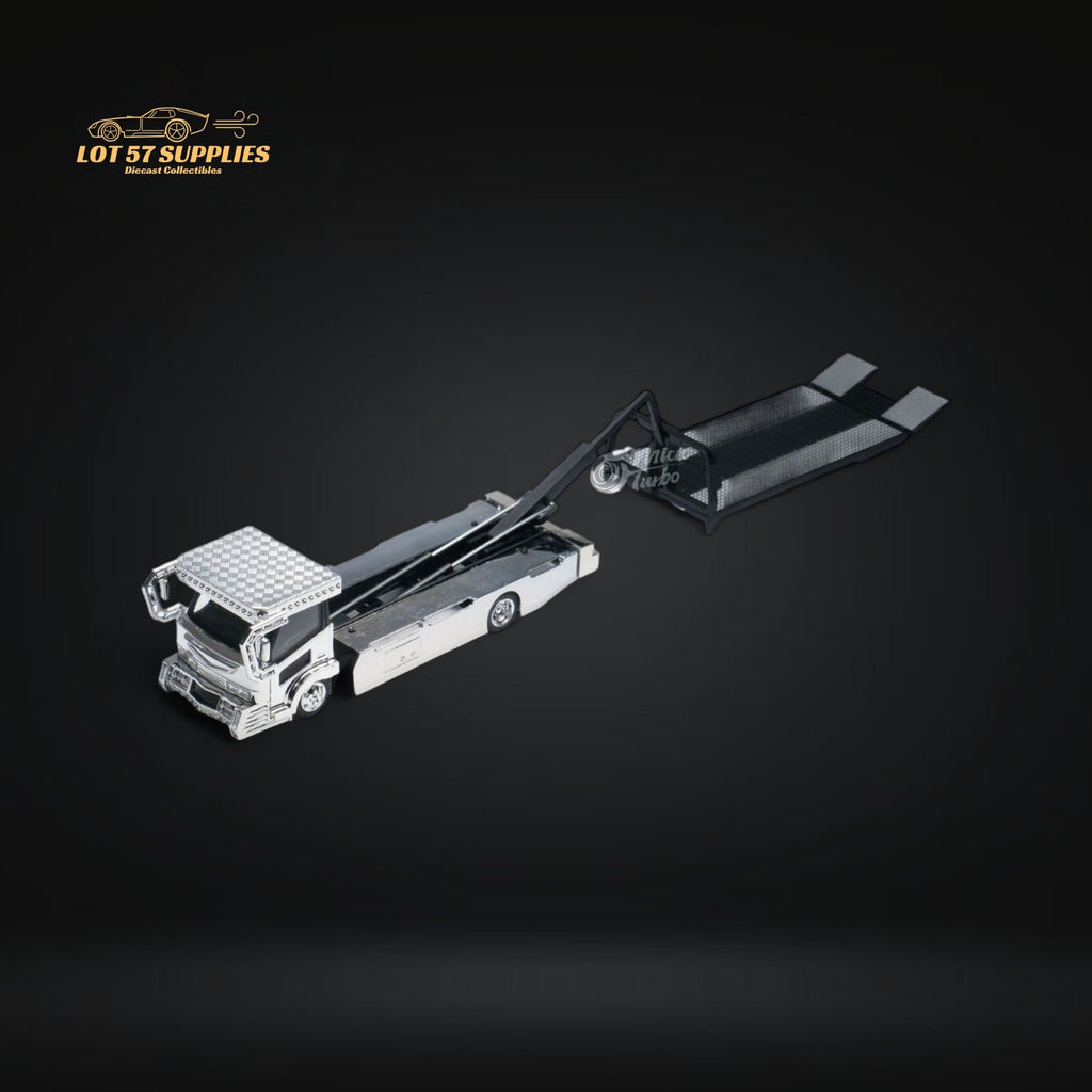 MicroTurbo Dekotora Flatbed Tow Truck 1:64