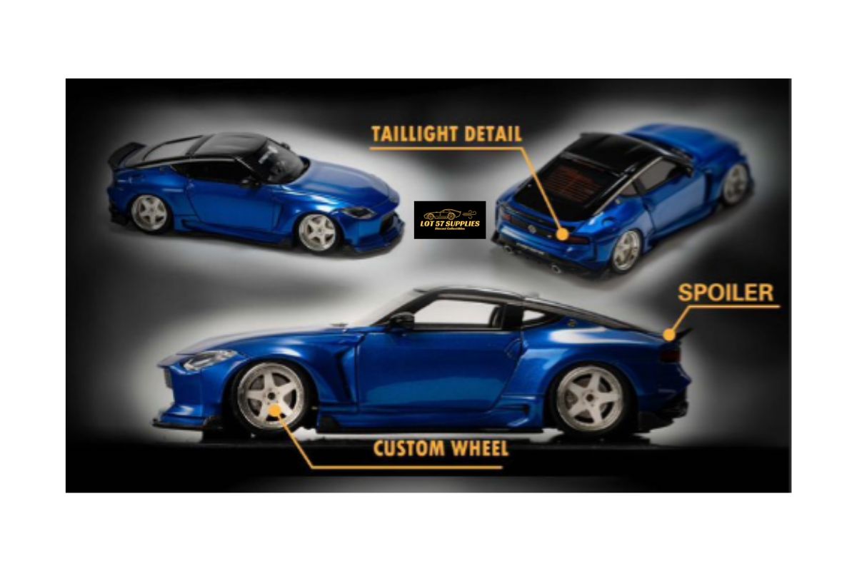 404ERROR Nissan 400Z Candy Blue 1:64 Resin Model
