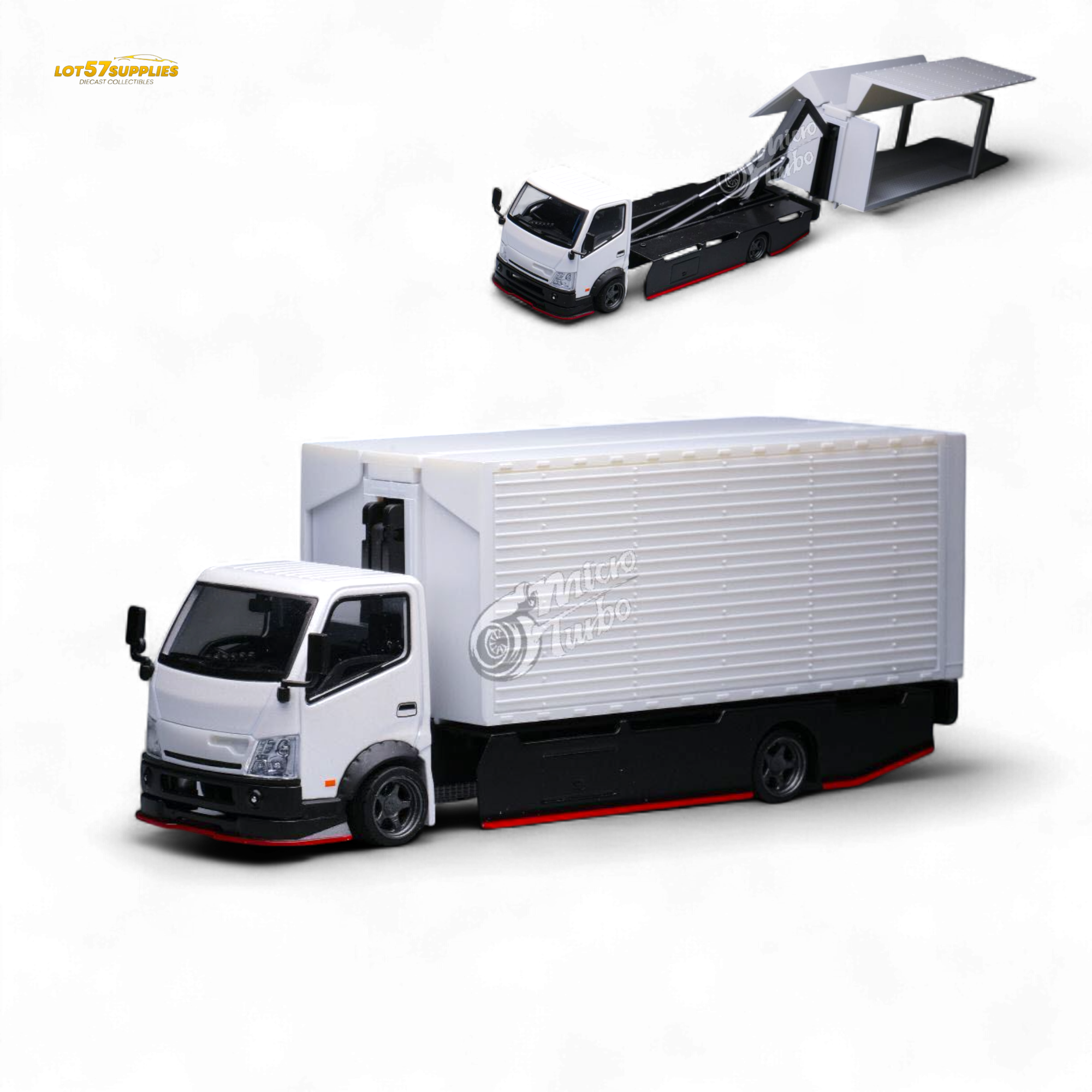 MicroTurbo Hino 300 Custom Wing Truck 1:64
