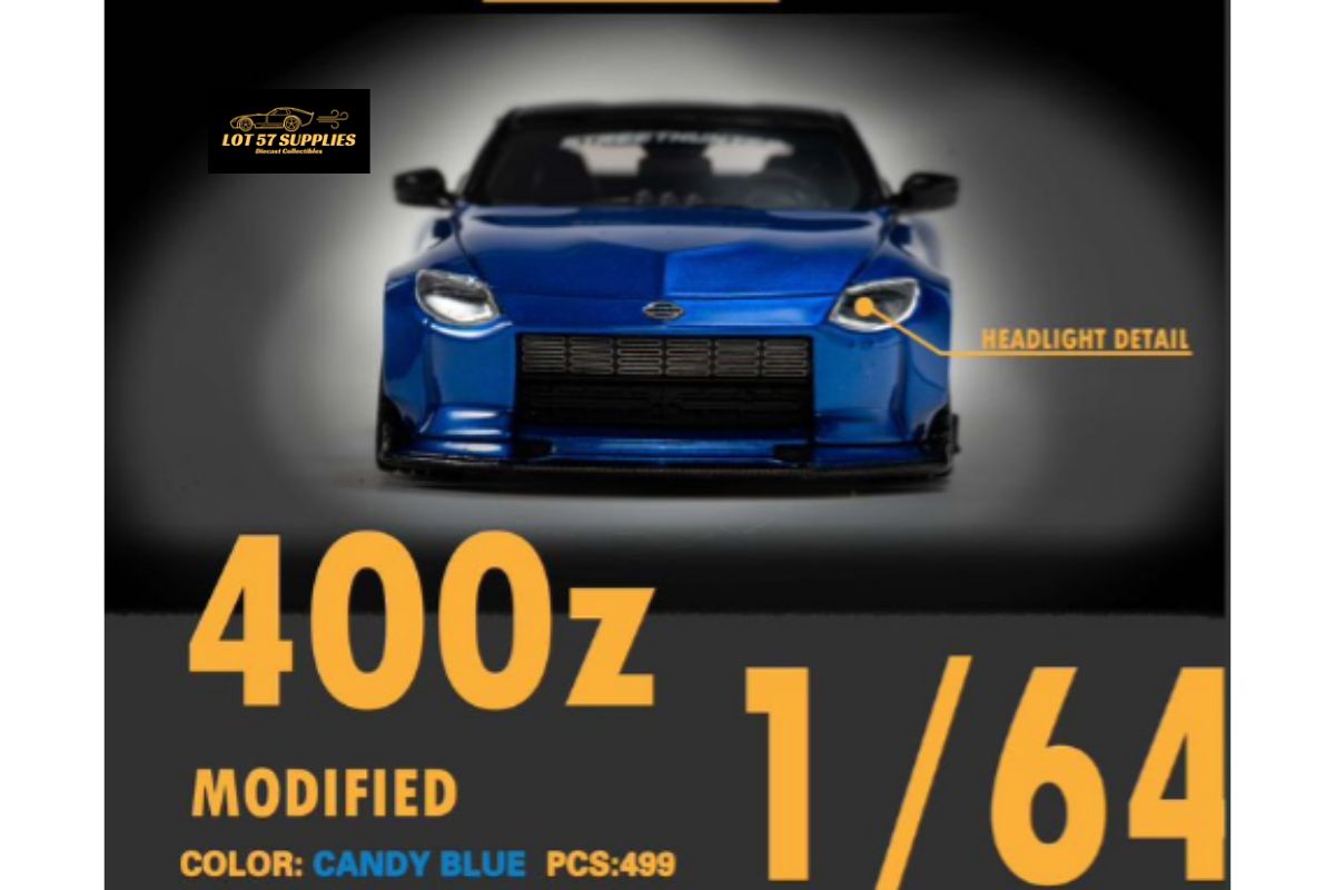 404ERROR Nissan 400Z Candy Blue 1:64 Resin Model