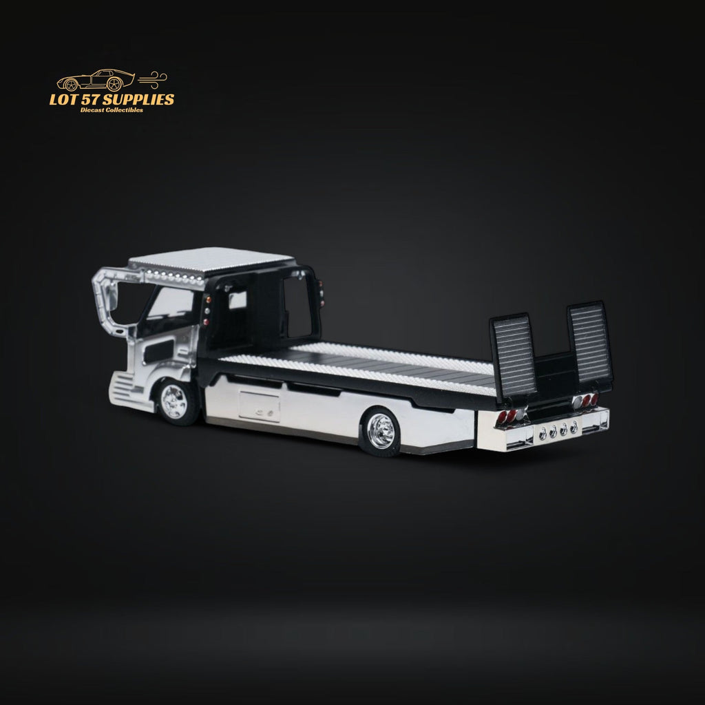 MicroTurbo Dekotora Flatbed Tow Truck 1:64