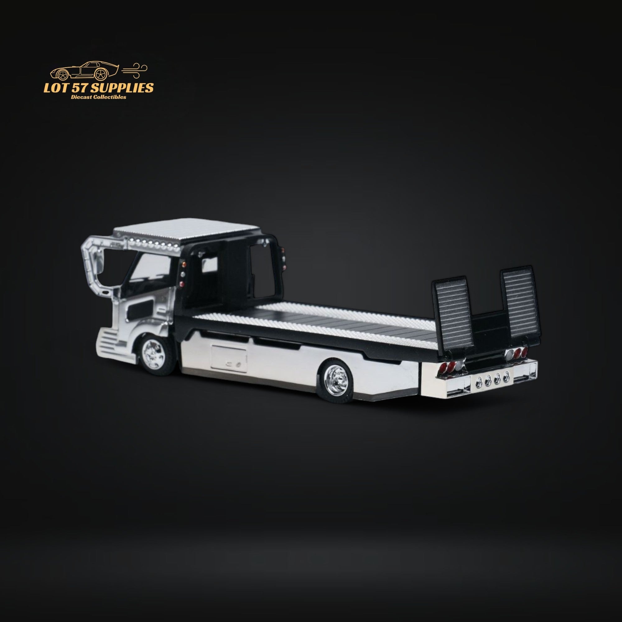 MicroTurbo Dekotora Flatbed Tow Truck 1:64