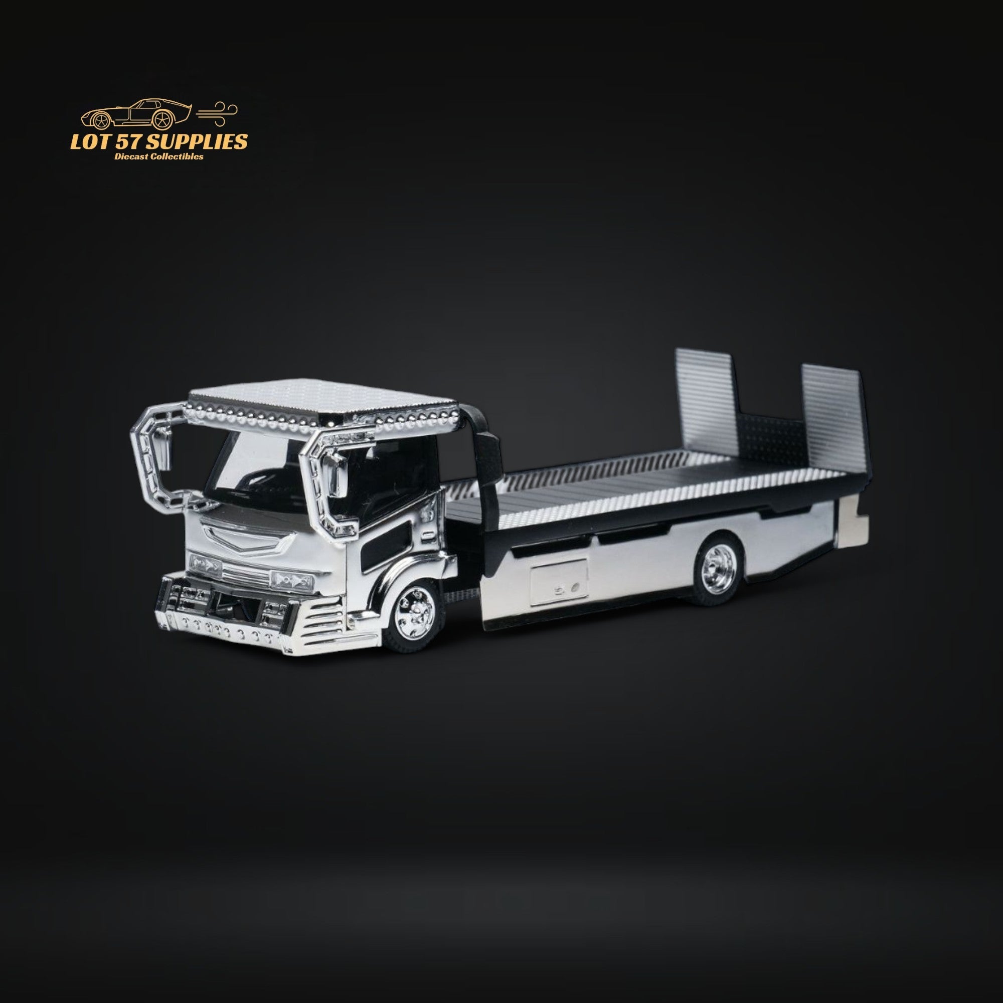 MicroTurbo Dekotora Flatbed Tow Truck 1:64