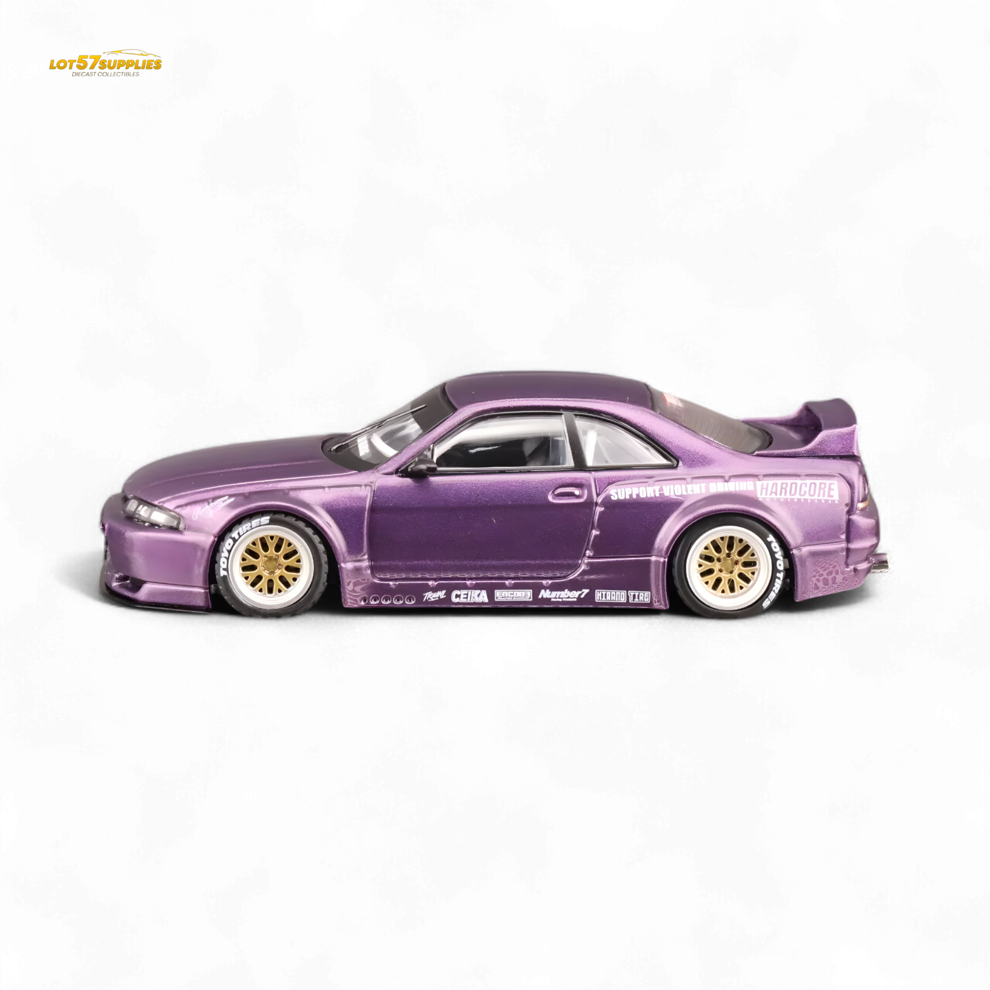 INNO64 Nissan Skyline GT-R R33 Pandem Rocket Bunny Purple 1:64
