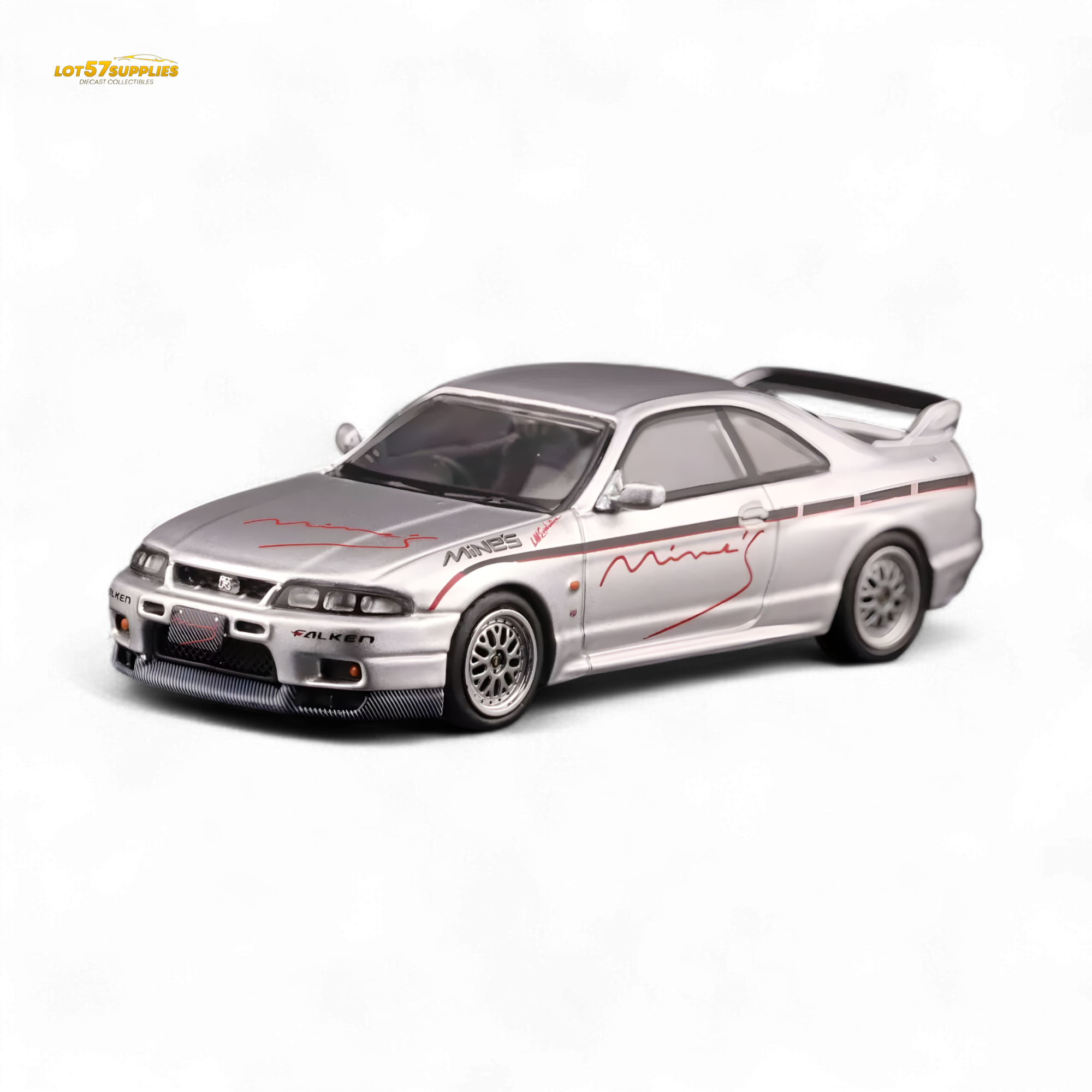 INNO64 Nissan Skyline GT-R R33 "Tuned by Mine's" Silver 1:64