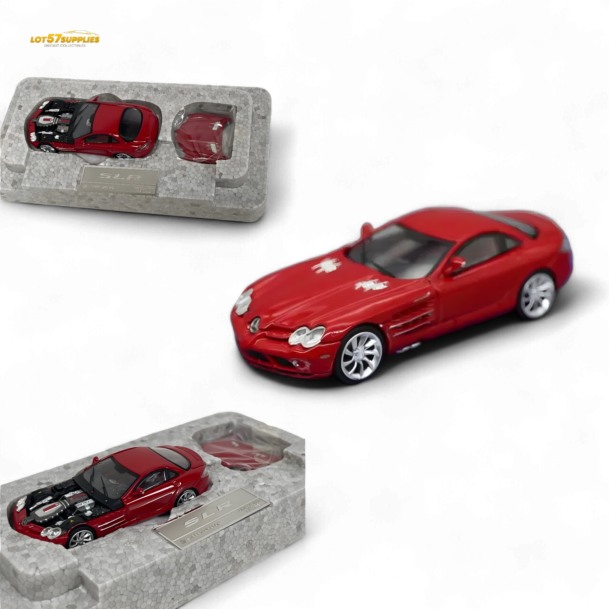 Street Weapon Mercedes-Benz McLaren SLR Red 1:64