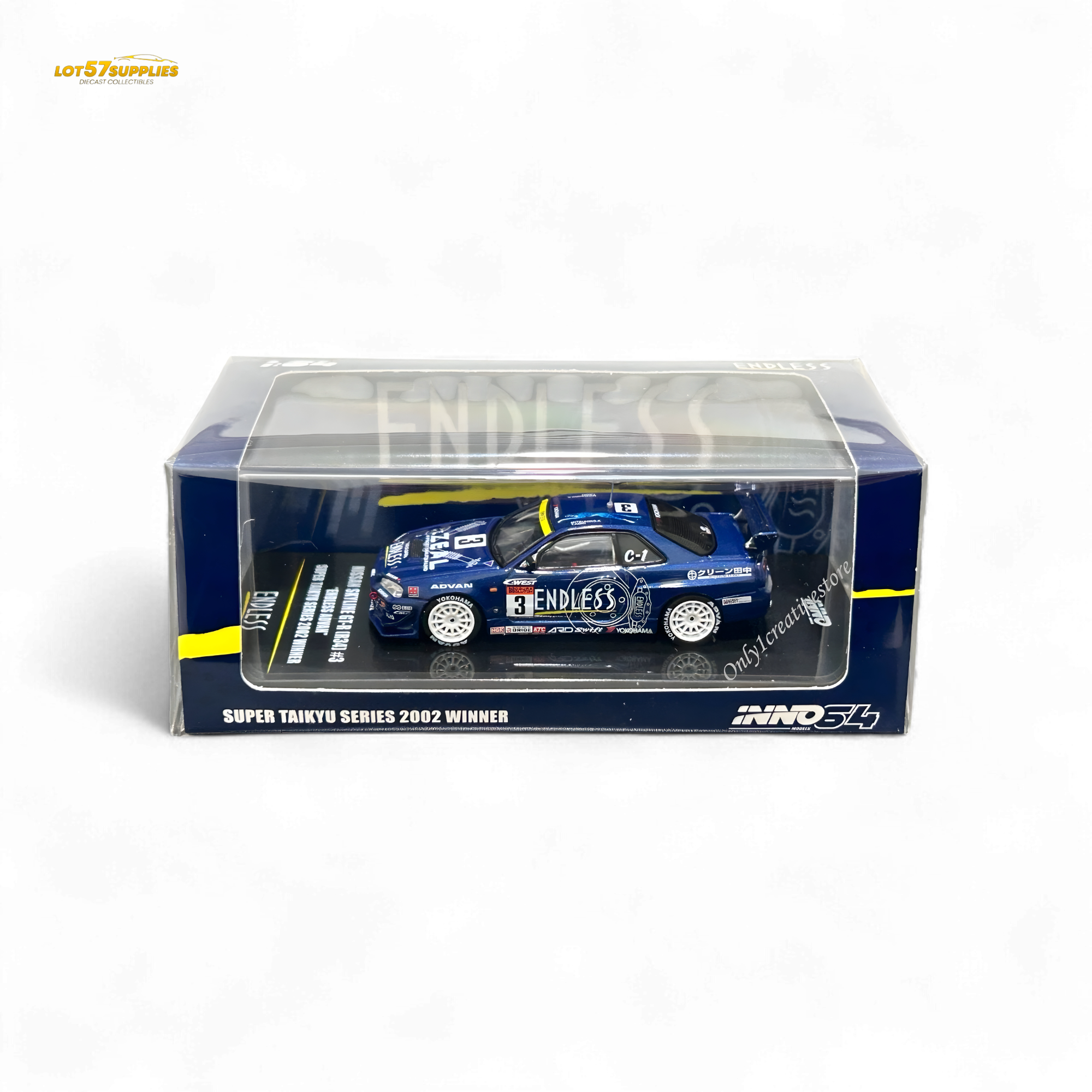 INNO64 Nissan Skyline GT-R R34 #3 Endless Advan 1:64
