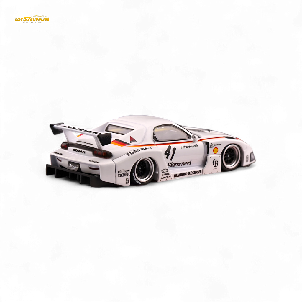 INNO64 Mazda RX-7 LBWK White 1:64