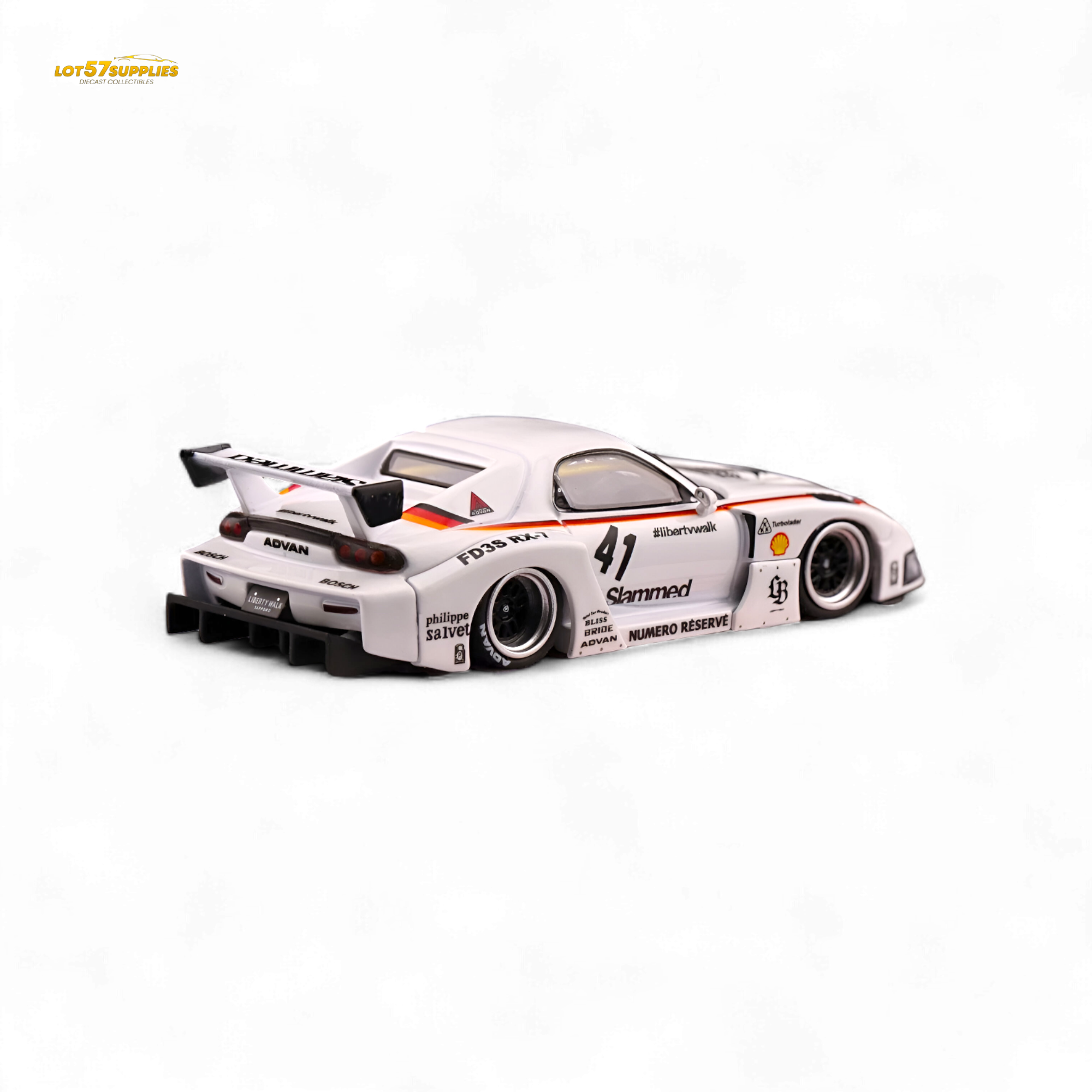 INNO64 Mazda RX-7 LBWK White 1:64