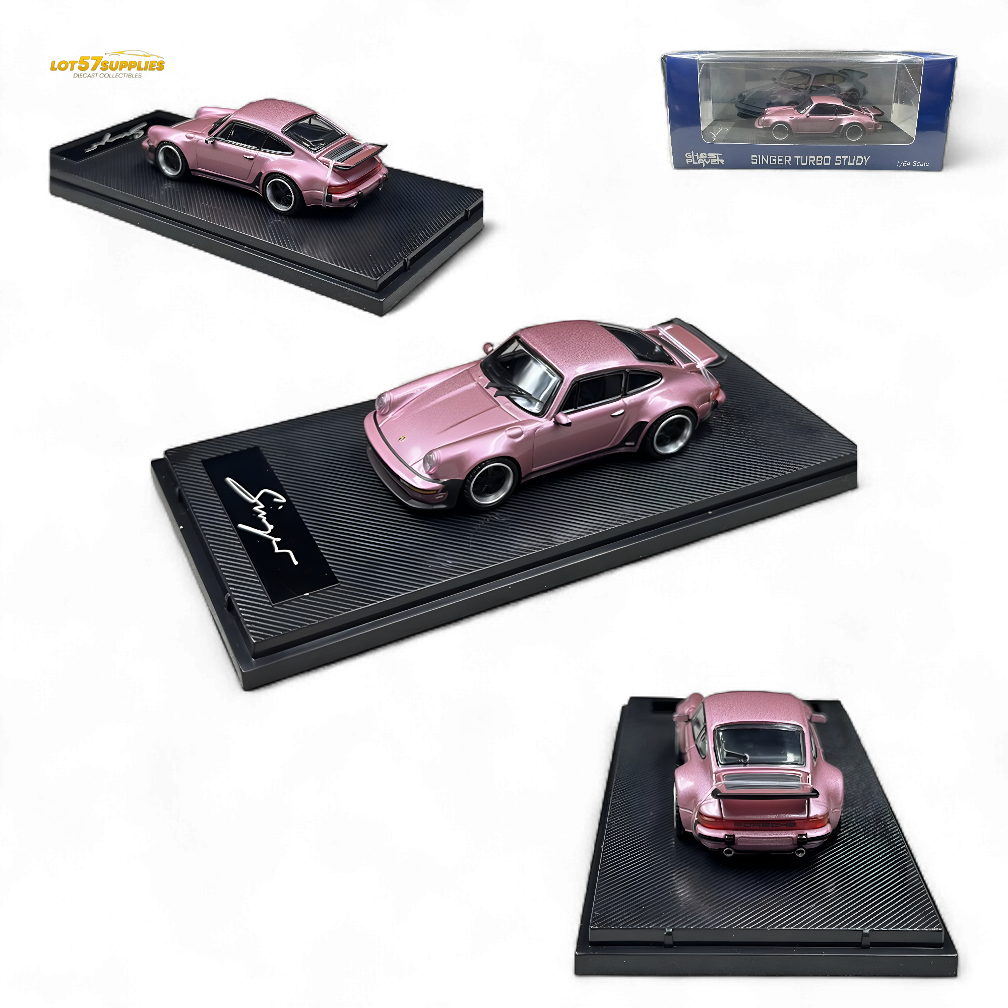 HobbyFans Porsche 930 Singer Pink 1:64