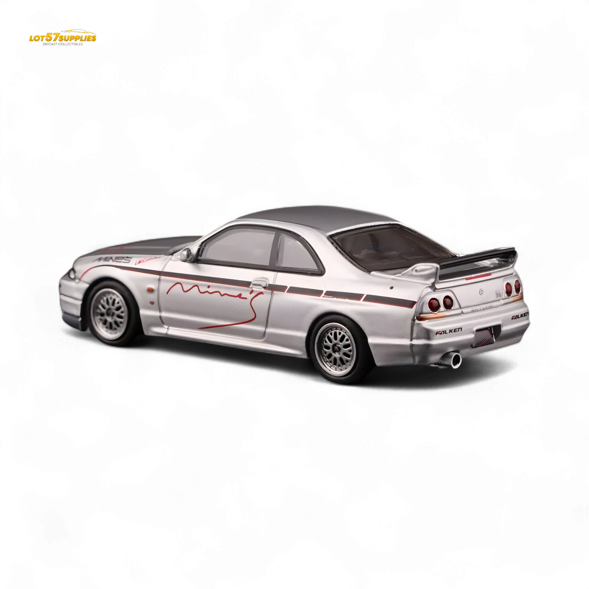 INNO64 Nissan Skyline GT-R R33 "Tuned by Mine's" Silver 1:64