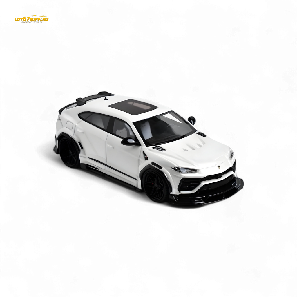 Flame Lamborghini Urus LBWK Bianco Icarus White 1:64