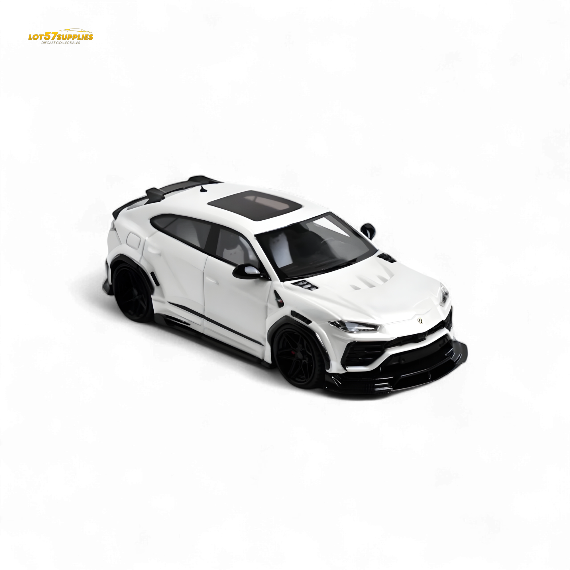 Flame Lamborghini Urus LBWK Bianco Icarus White 1:64