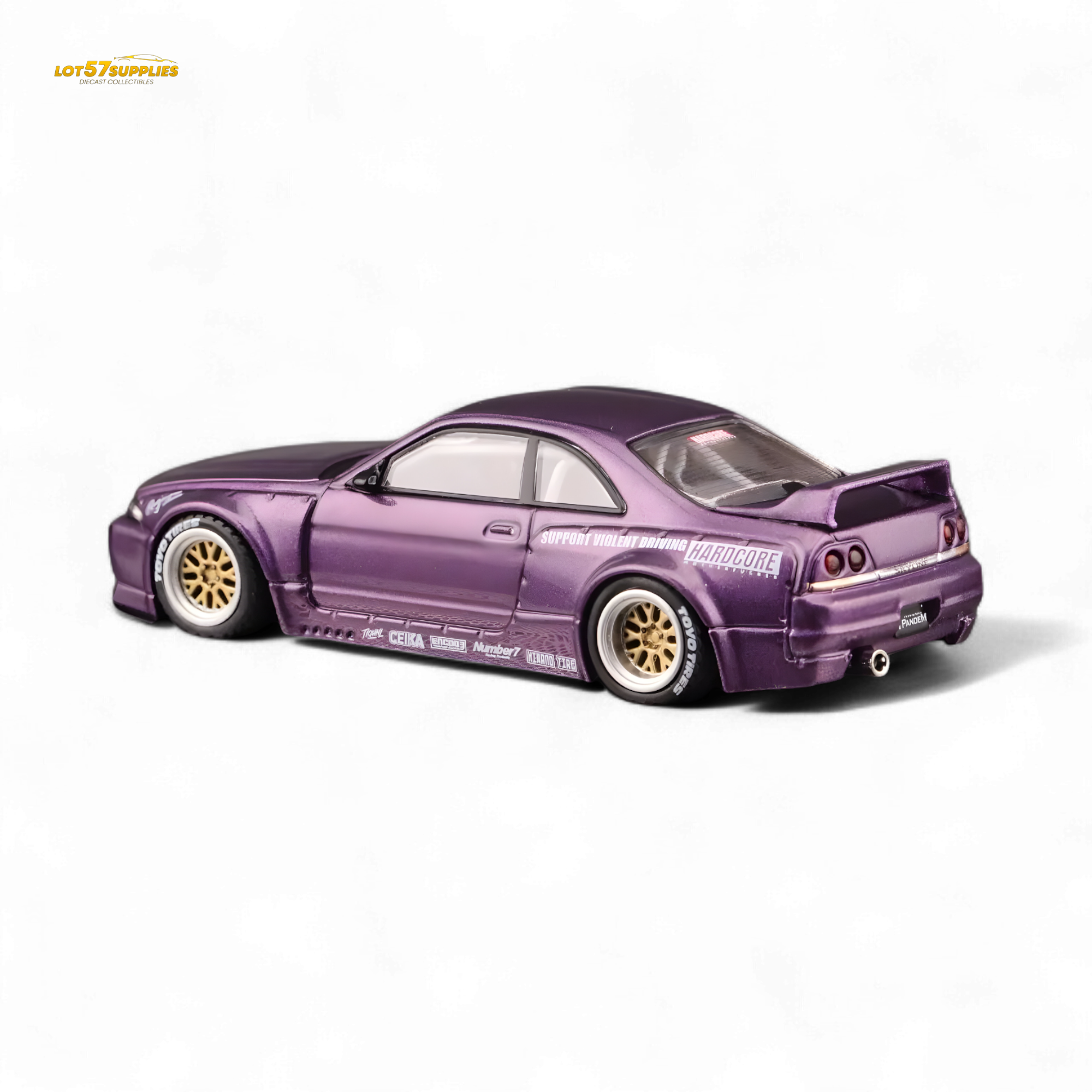 INNO64 Nissan Skyline GT-R R33 Pandem Rocket Bunny Purple 1:64