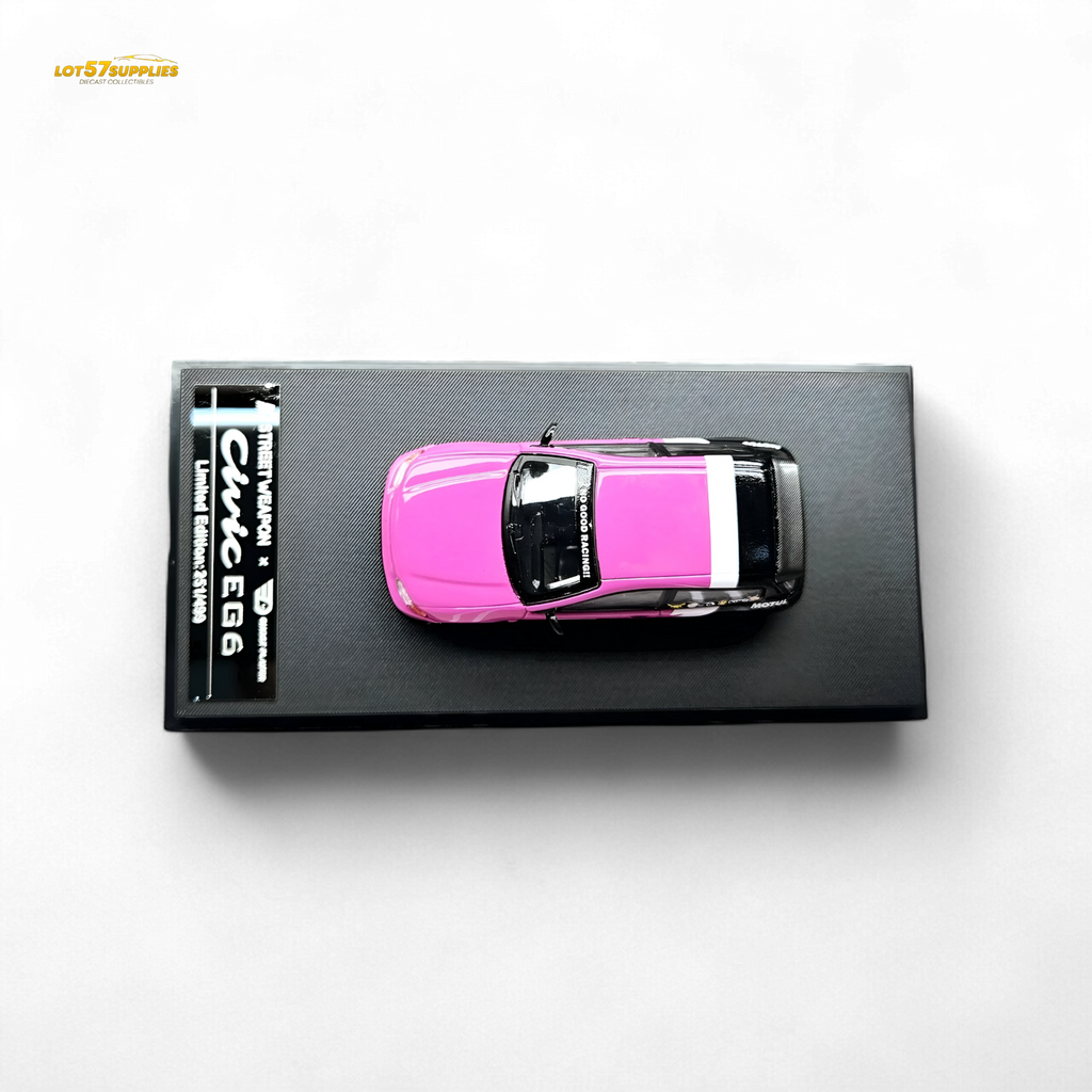 Street Weapon Honda Civic EG6 No Good Racing Pink 1:64