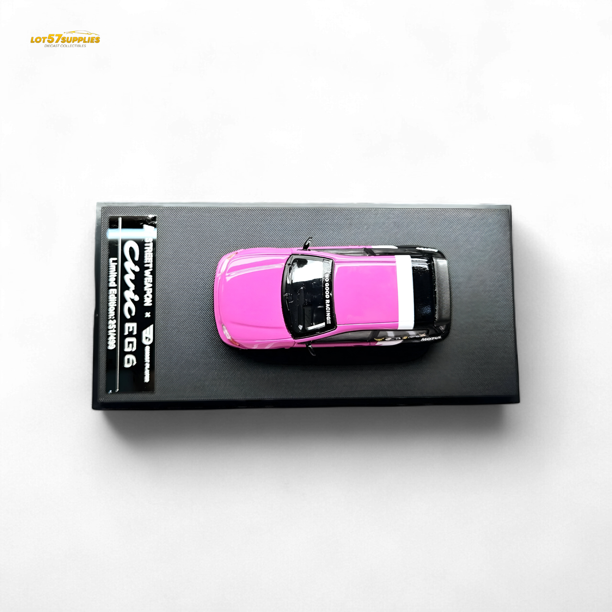 Street Weapon Honda Civic EG6 No Good Racing Pink 1:64