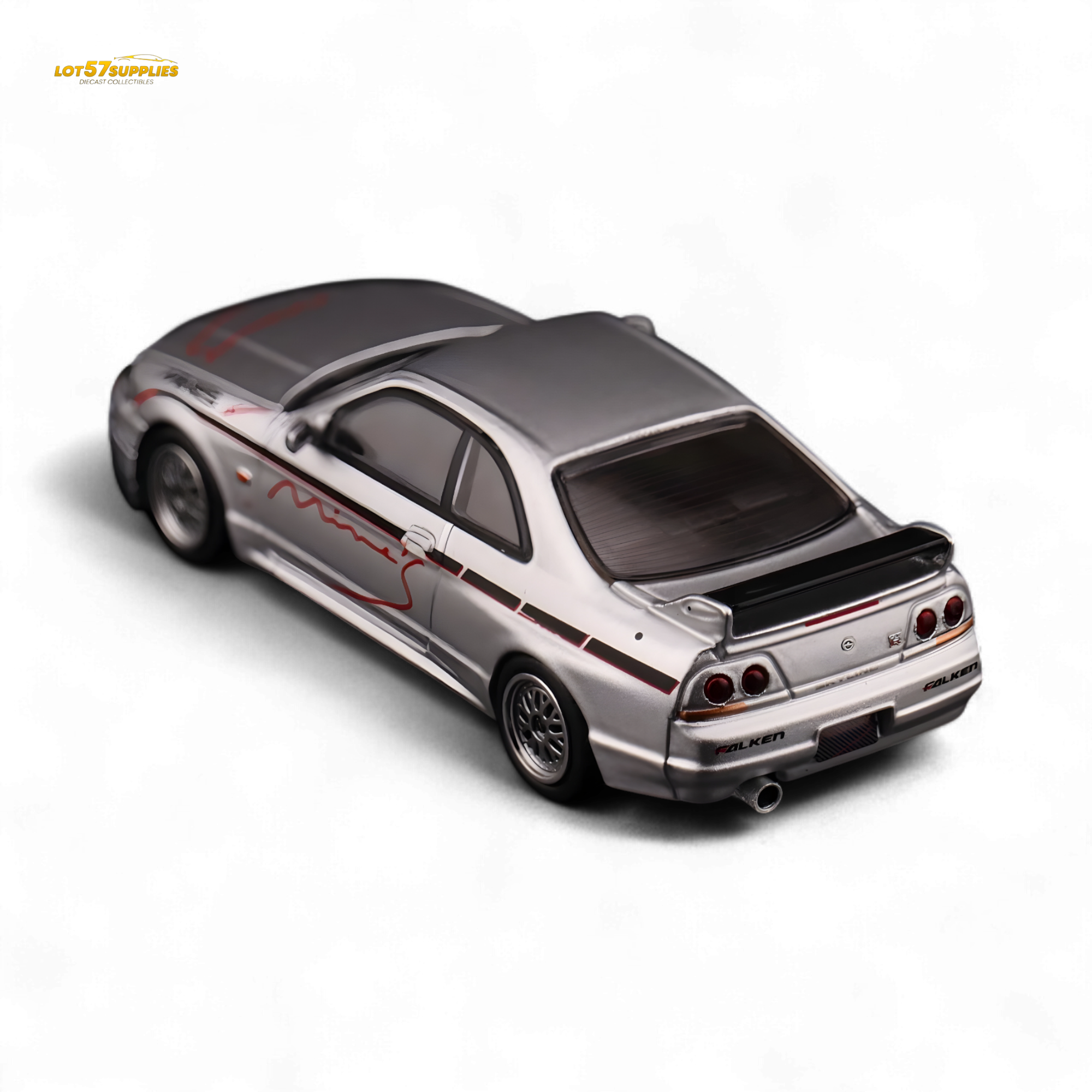 INNO64 Nissan Skyline GT-R R33 "Tuned by Mine's" Silver 1:64
