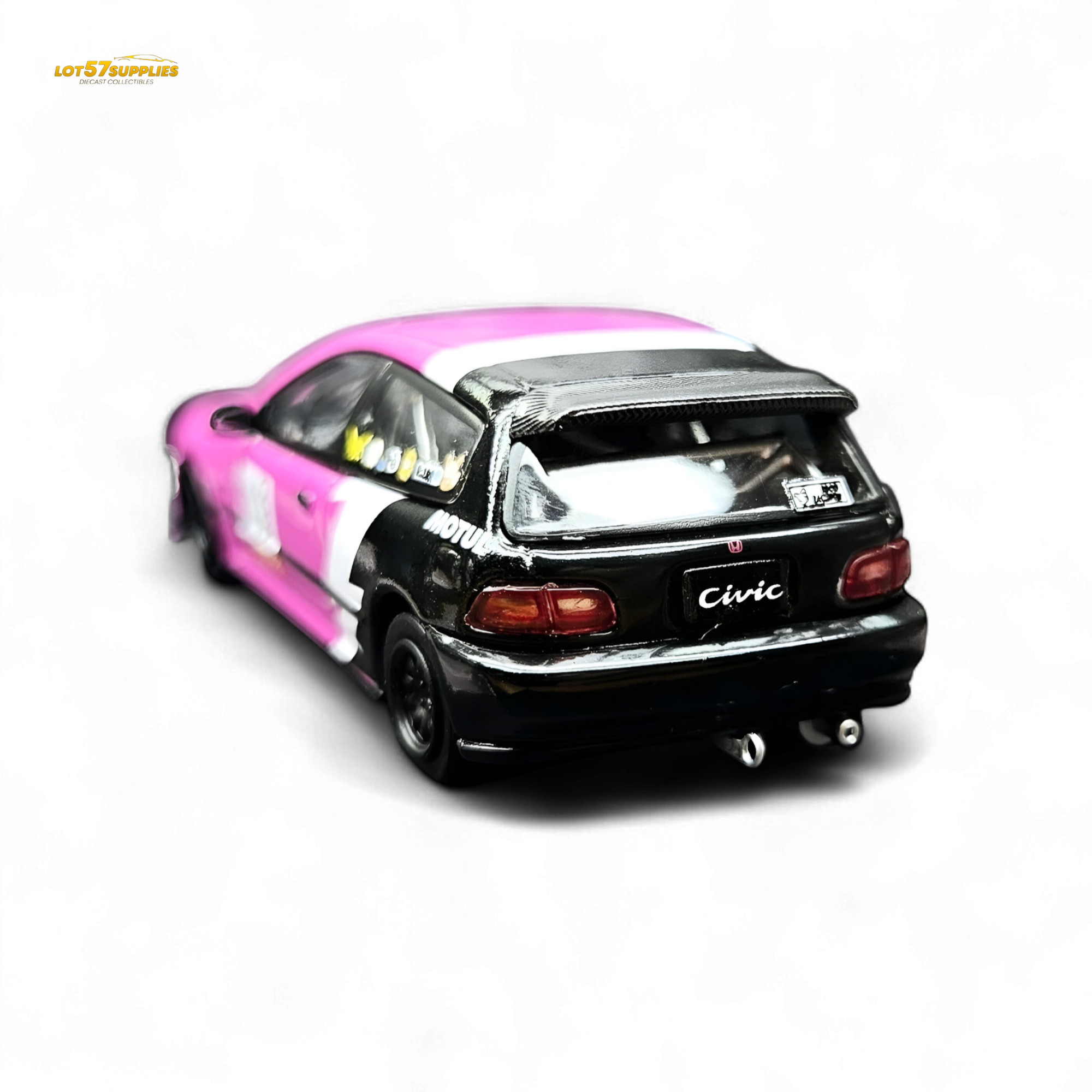 Street Weapon Honda Civic EG6 No Good Racing Pink 1:64