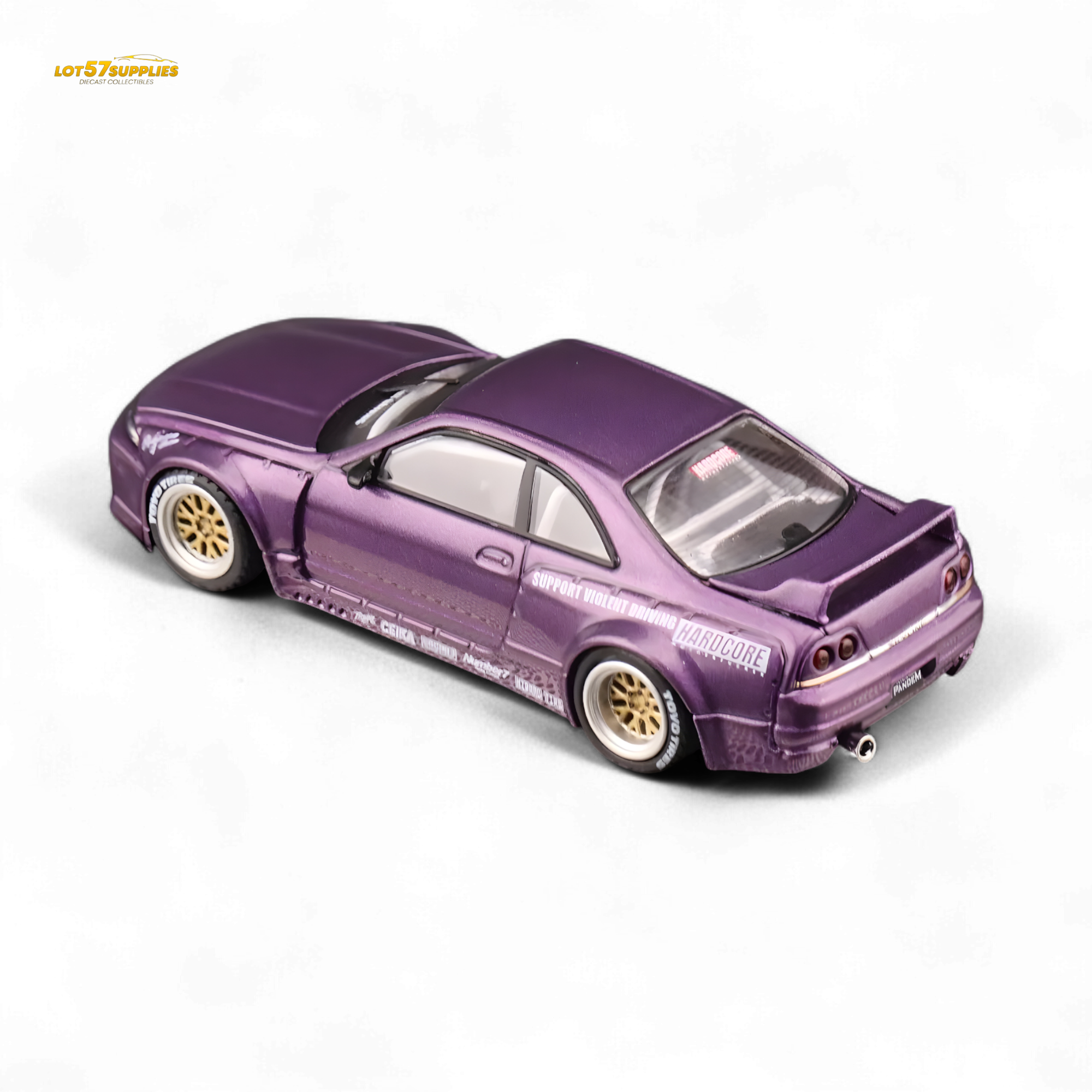 INNO64 Nissan Skyline GT-R R33 Pandem Rocket Bunny Purple 1:64