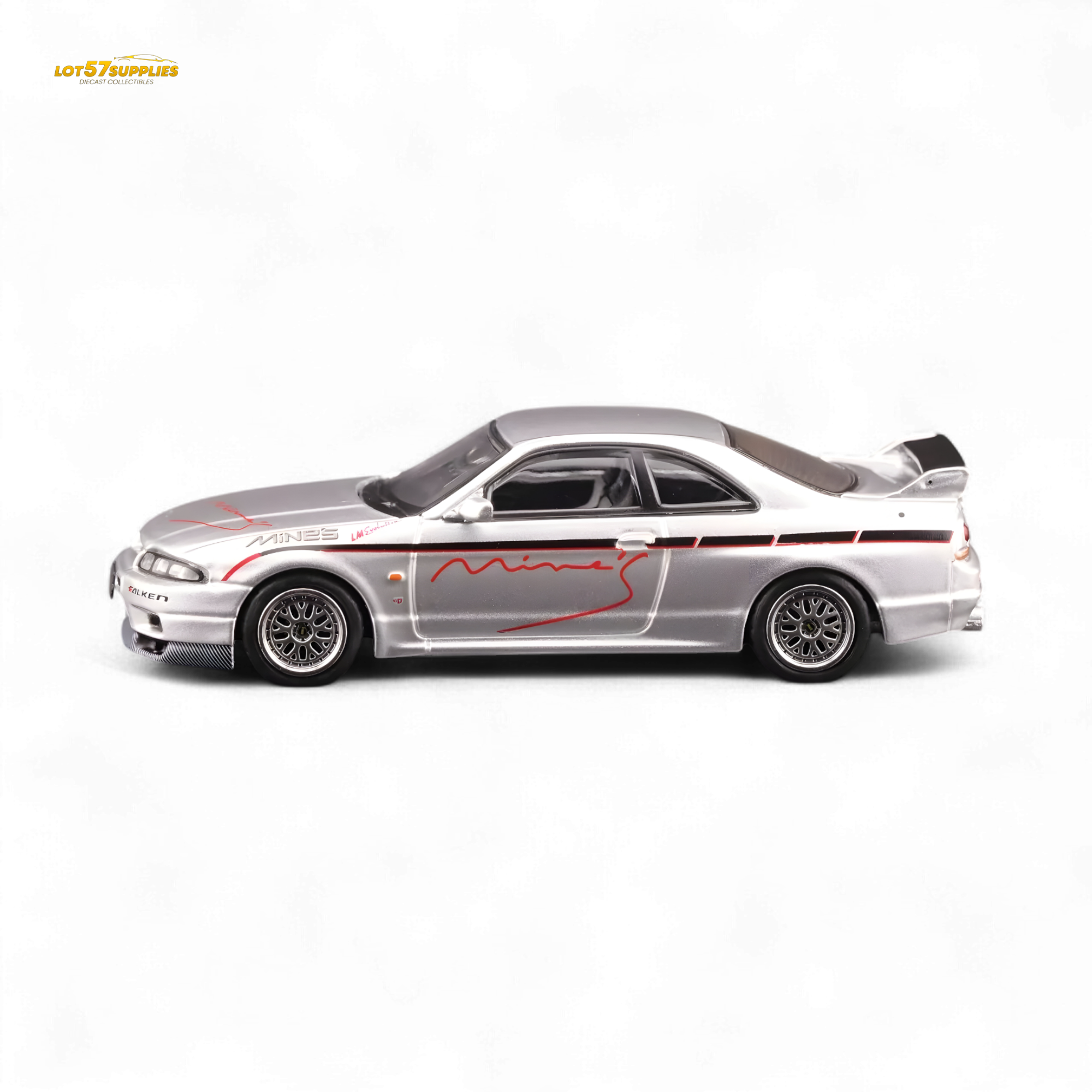INNO64 Nissan Skyline GT-R R33 "Tuned by Mine's" Silver 1:64