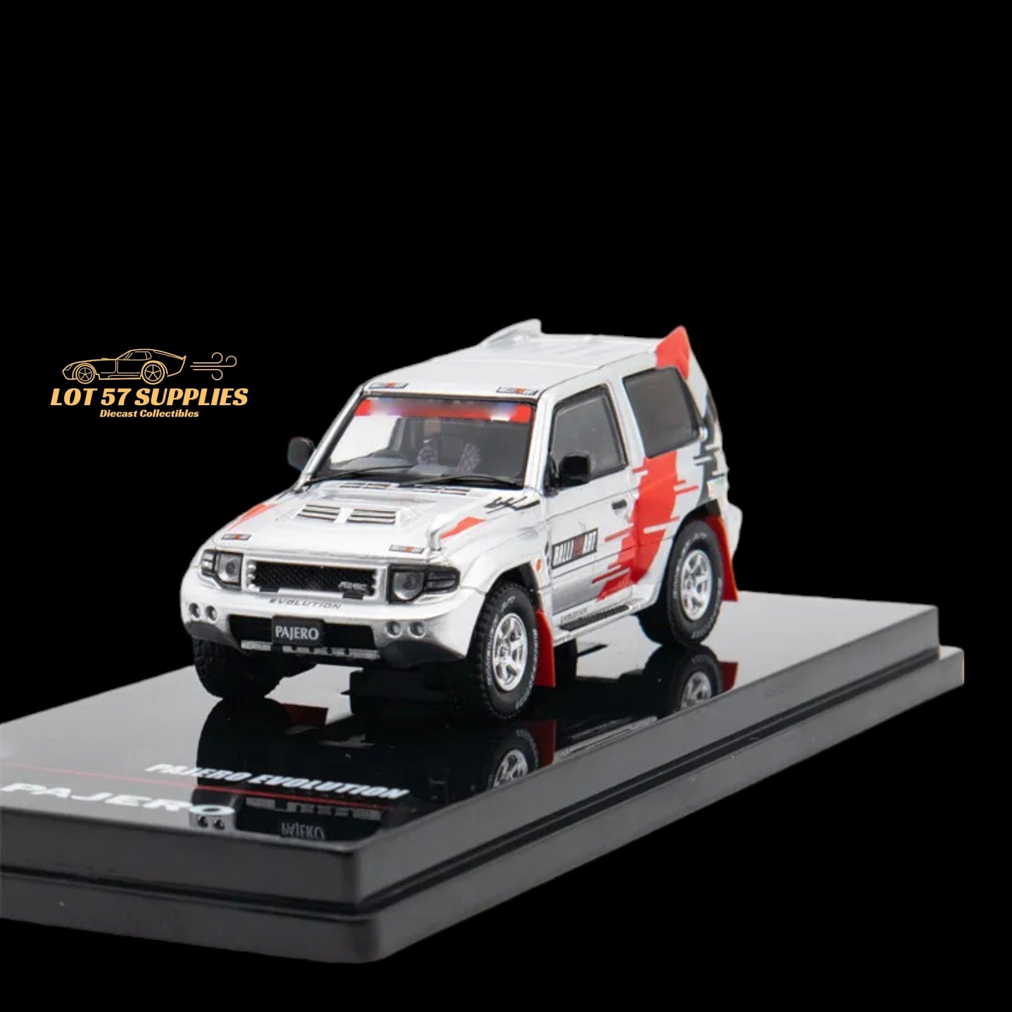 INNO64 Mitsubishi Pajero Evolution Ralliart Silver 1:64