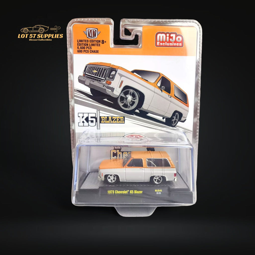 M2 Machines 1973 Chevrolet K5 Blazer Orange/White 1:64