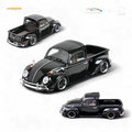 YM Model Volkswagen Beetle Pickup Truck FUSCUP Black 1:64