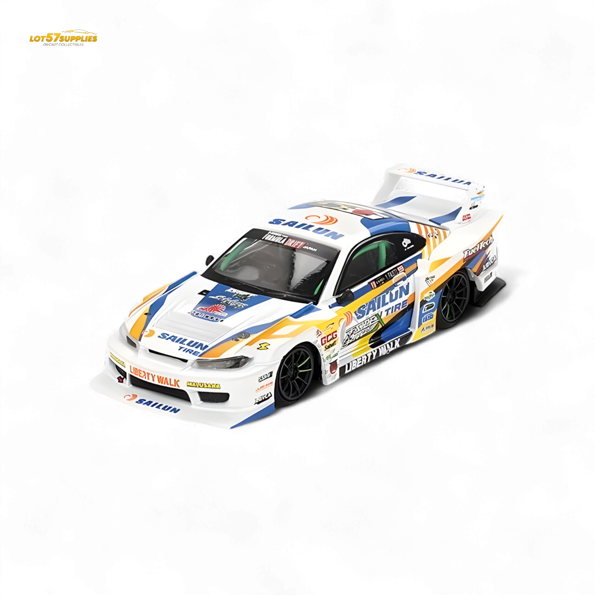 Mini GT Nissan LB-Super Silhouette S15 Silvia 2023 Formula Drift Japan #895 1:64