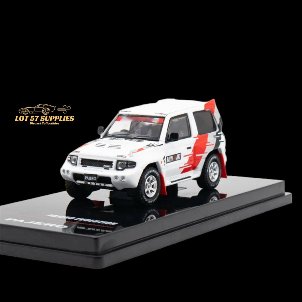 INNO64 Mitsubishi Pajero Evolution Ralliart White 1:64