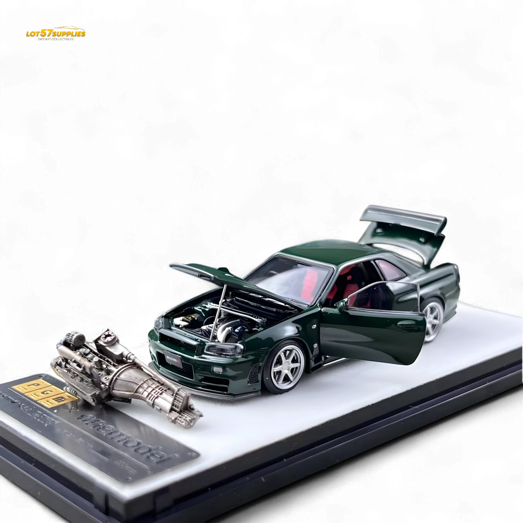 PGM Nissan GTR R34 Z-TUNE British Green 1:64
