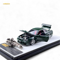 PGM Nissan GTR R34 Z-TUNE British Green 1:64